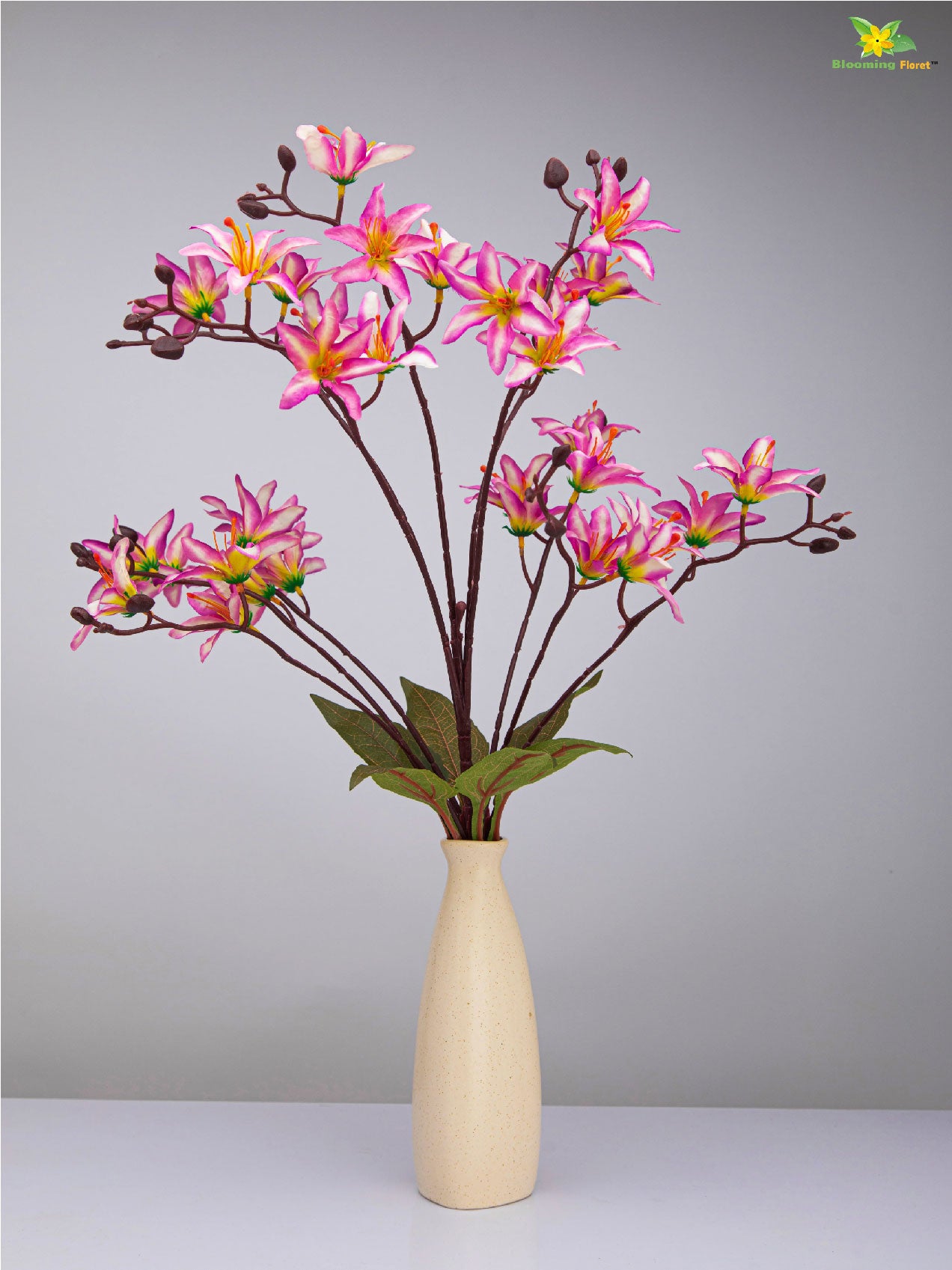 Artificial Cymbidium Orchid Bunch Flower - Pink