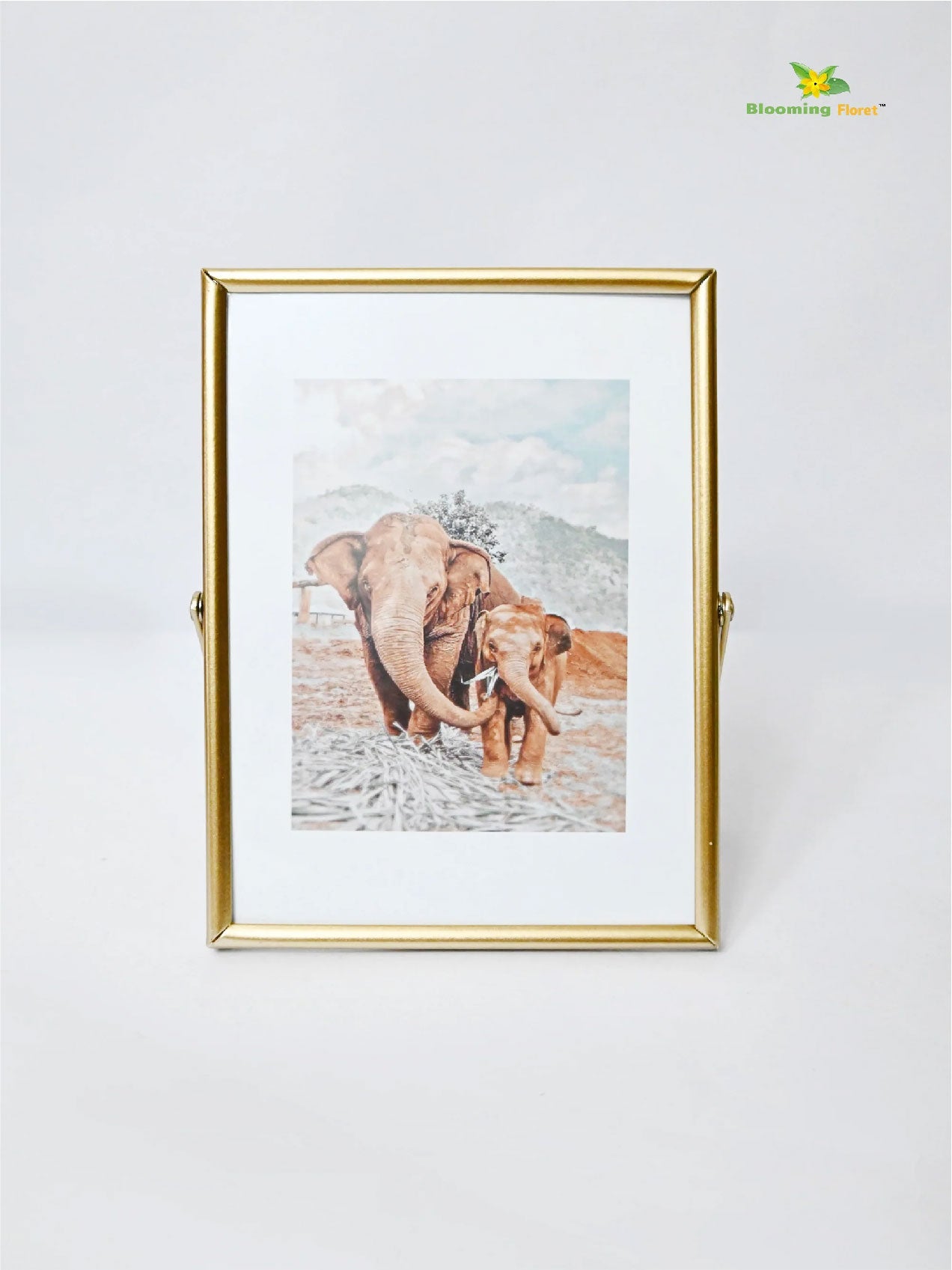Elephant Metal Photo Frame (13.5 x 19cm)