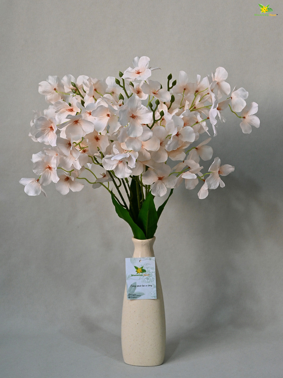 Artificial Dame's Rocket Flowers Bunch - Off White
