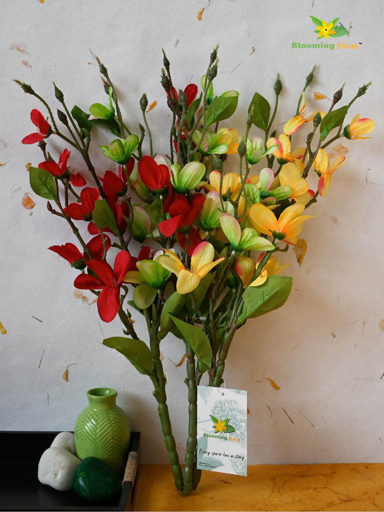 Artificial Radiant Moth Orchid Flower Bunch for Decor