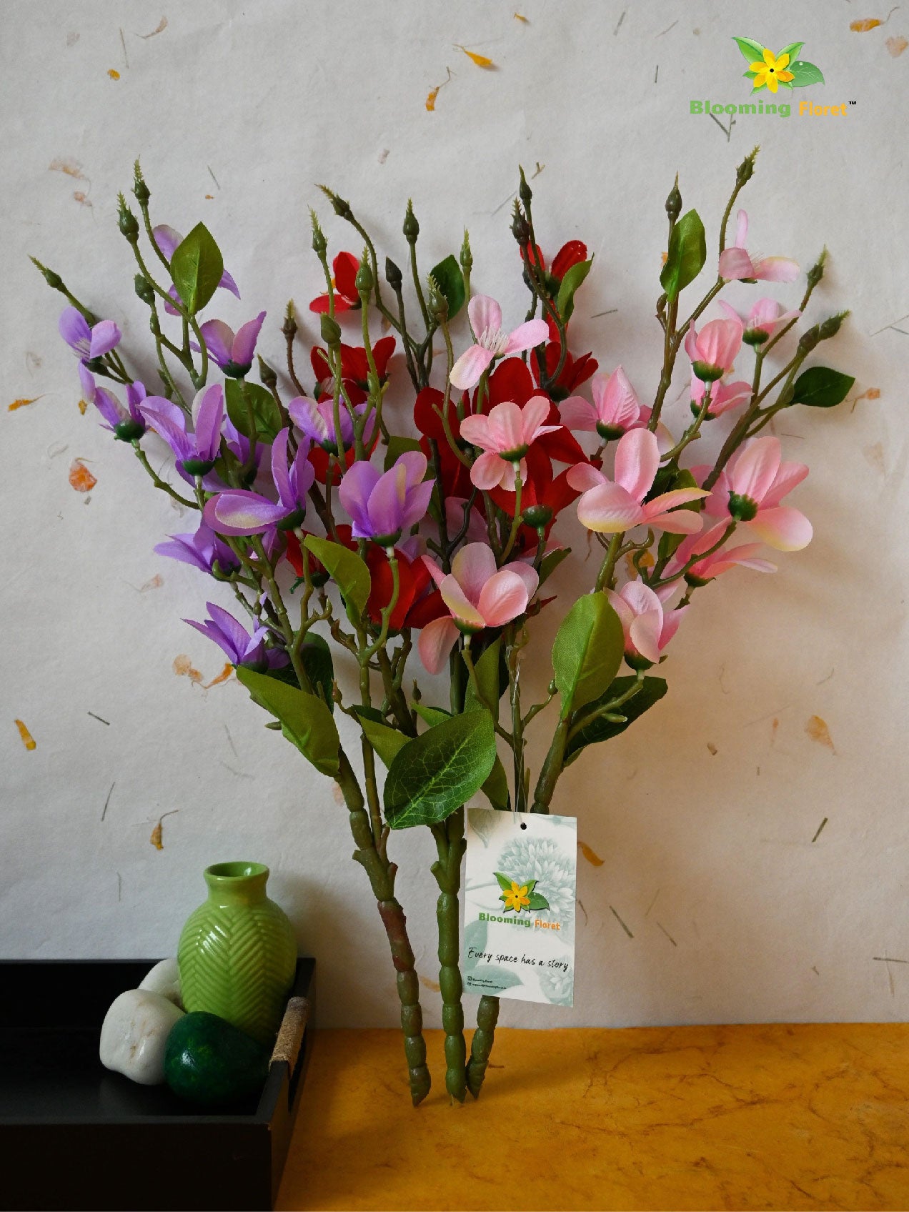 Artificial Radiant Moth Orchid Flower Bunch for Decor