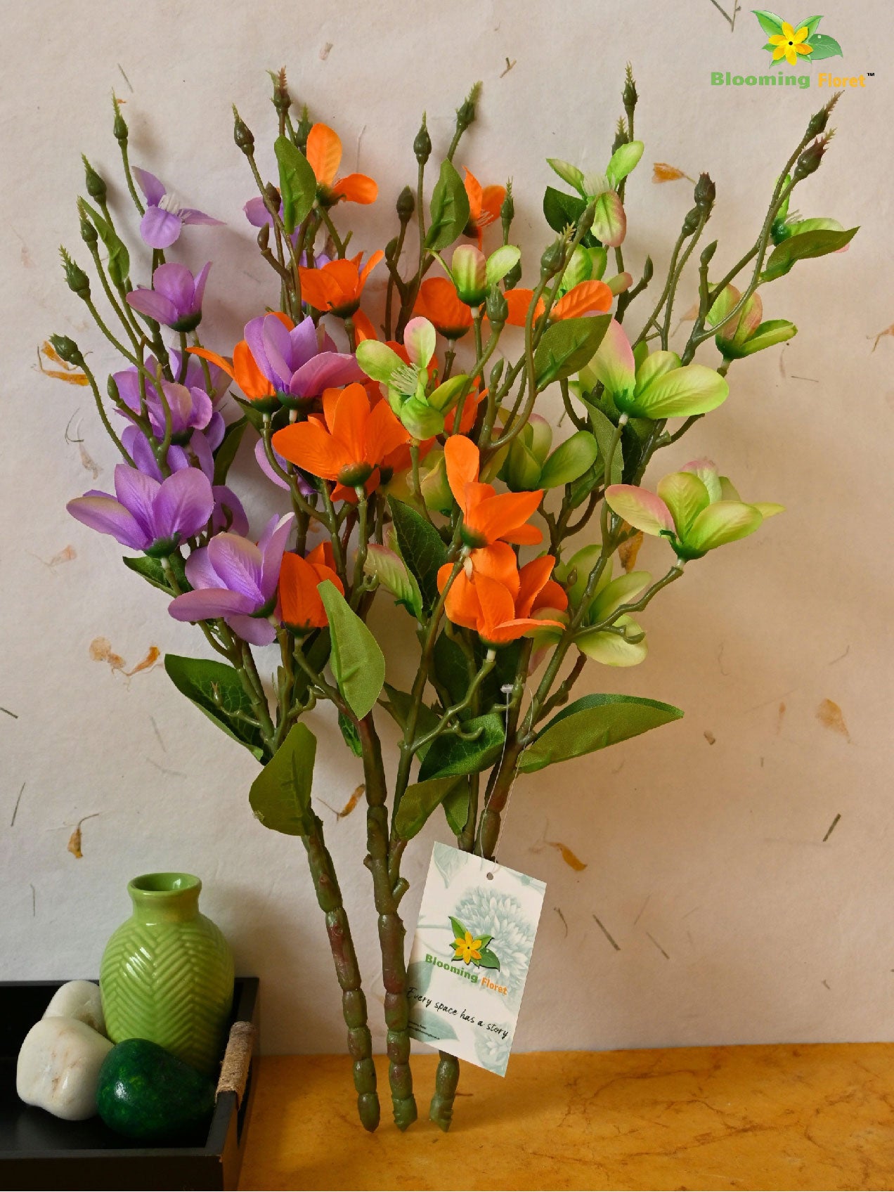 Artificial Radiant Moth Orchid Flower Bunch for Decor