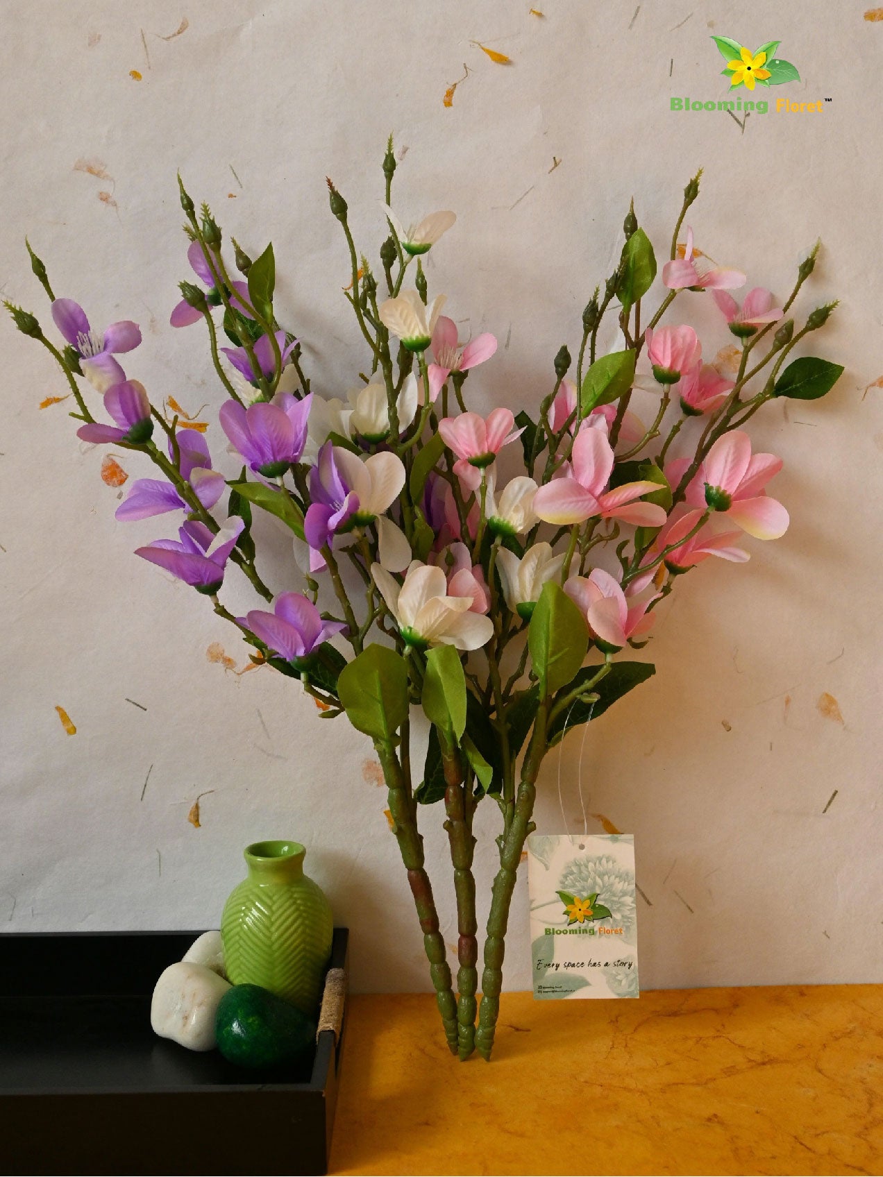 Artificial Radiant Moth Orchid Flower Bunch for Decor