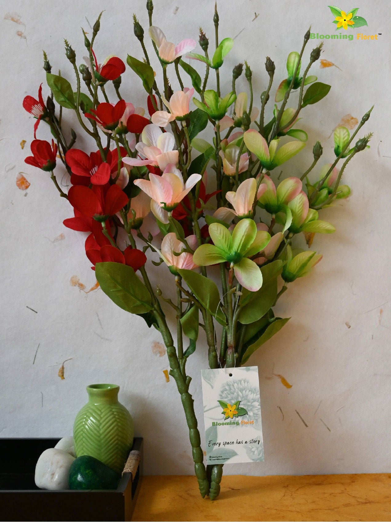 Artificial Radiant Moth Orchid Flower Bunch for Decor