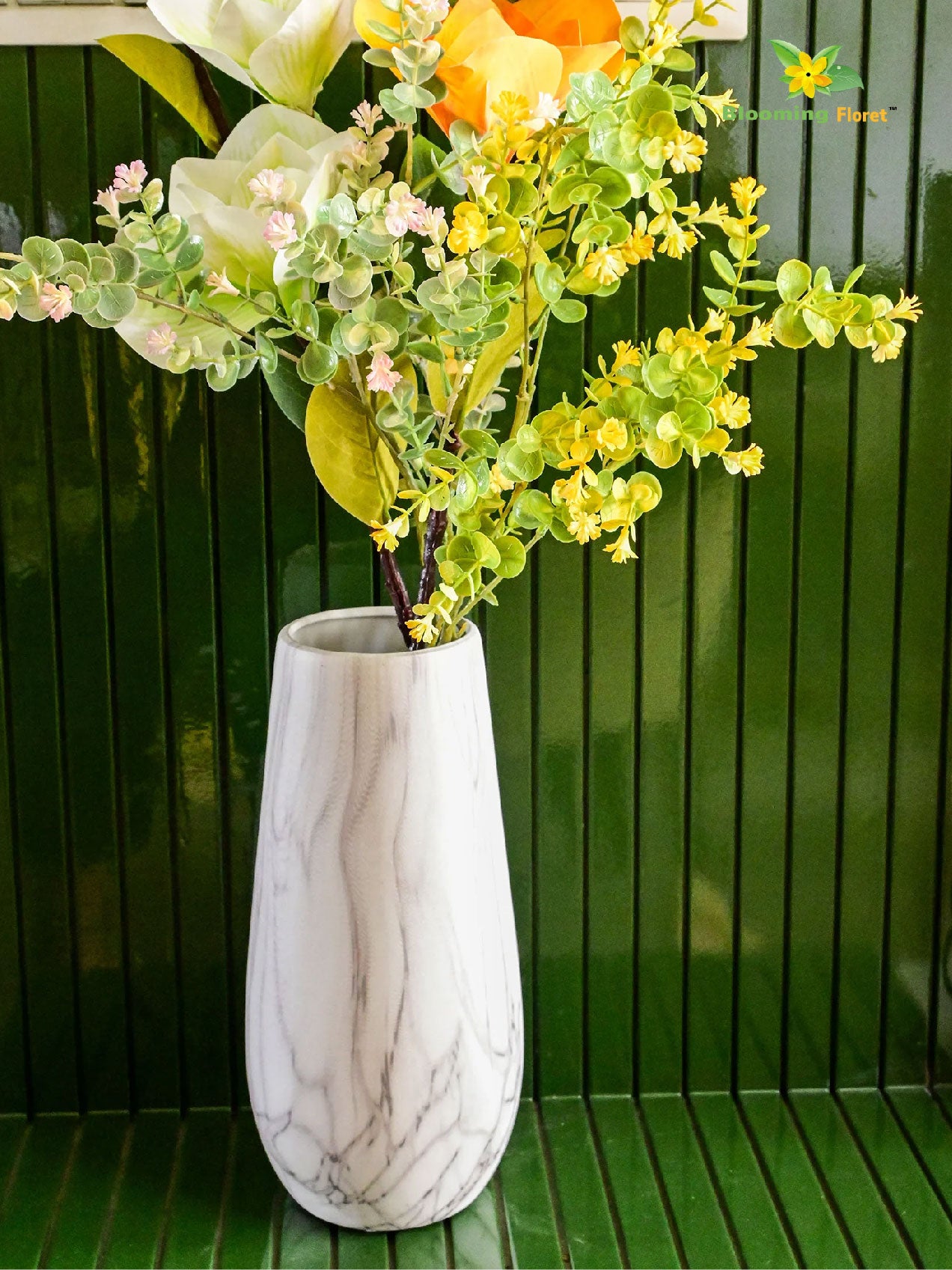 Marble Design Ceramic Vase