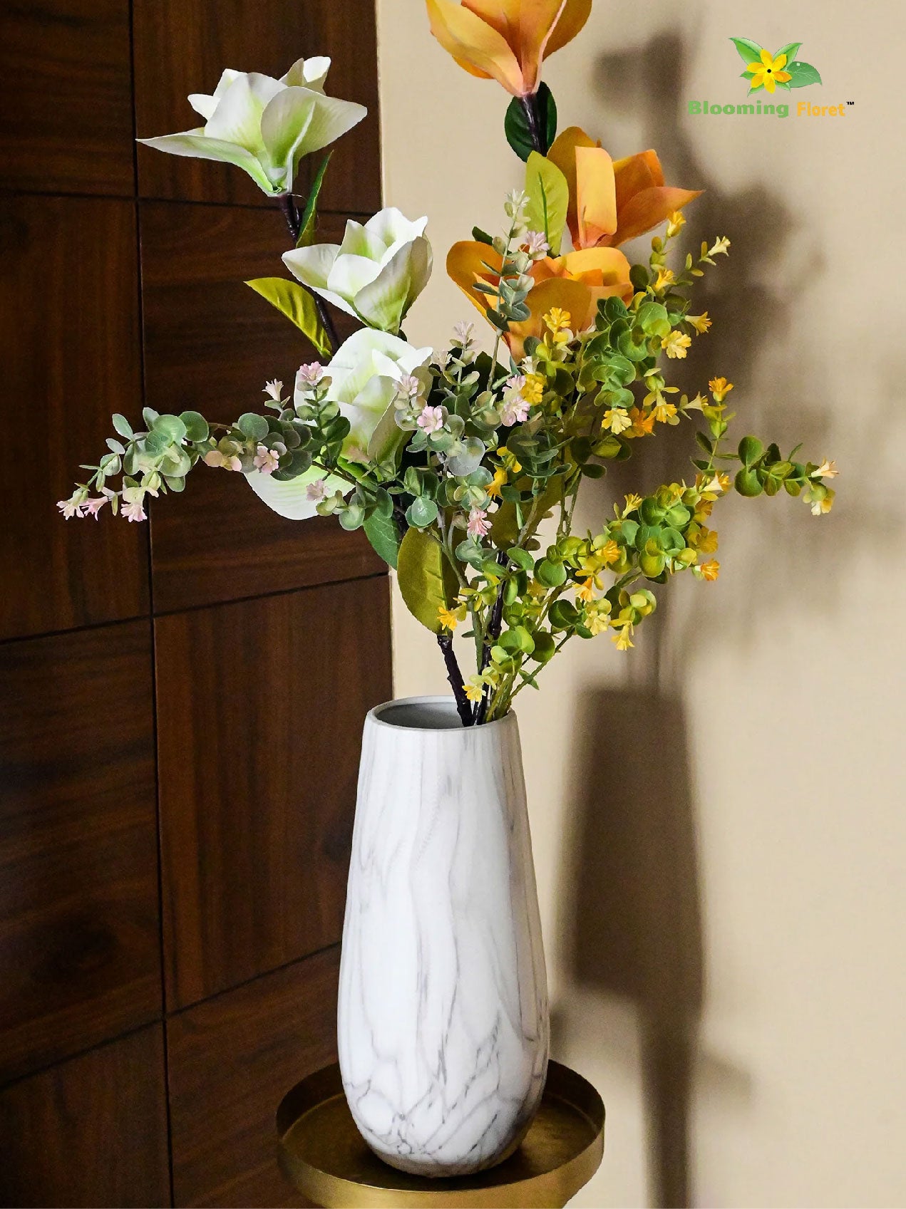 Marble Design Ceramic Vase