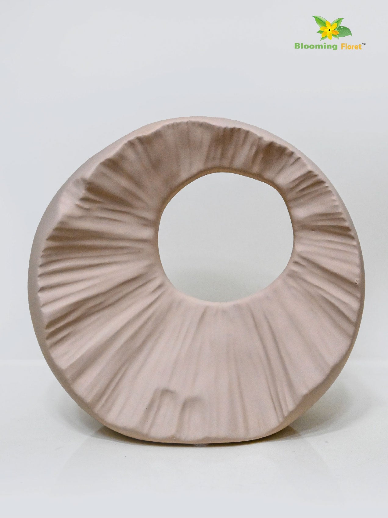 Round Hollow Ceramic Vase