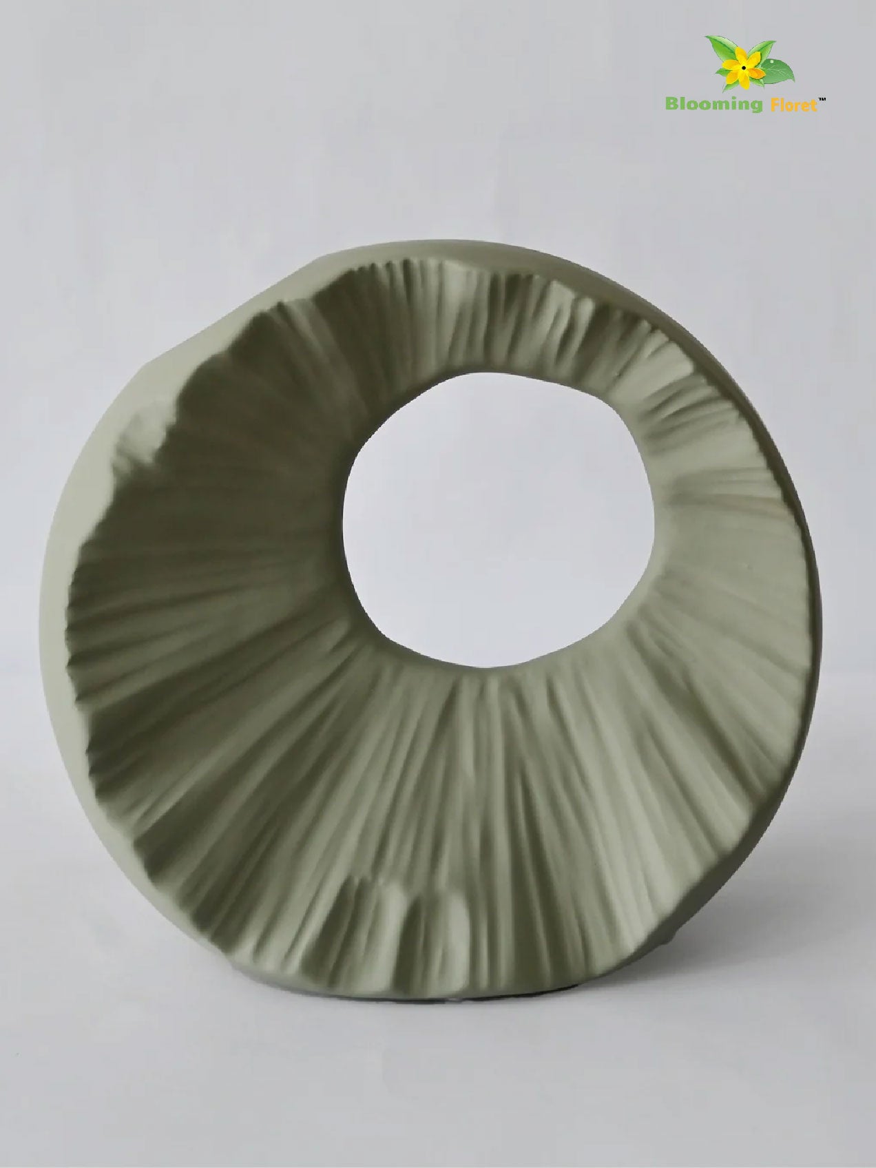 Round Hollow Ceramic Vase