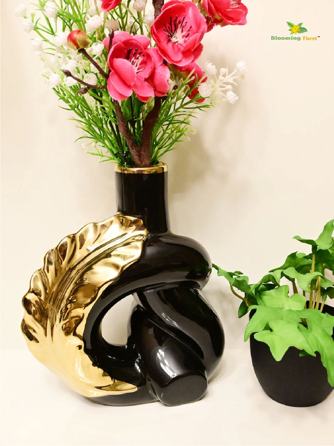 Modern Ceramic Leaf Vases