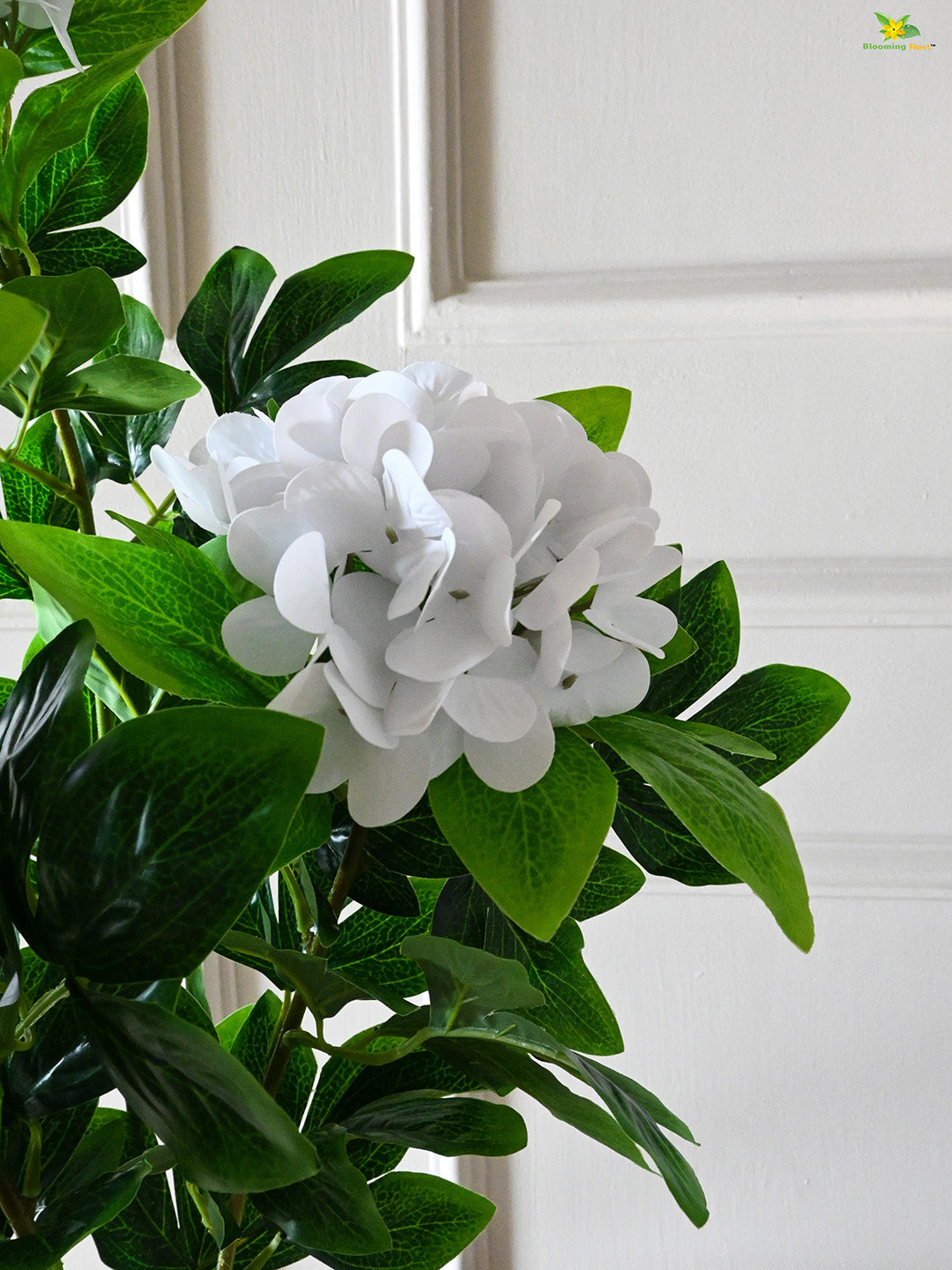 Artificial Hydrangea Flower Bunch - White