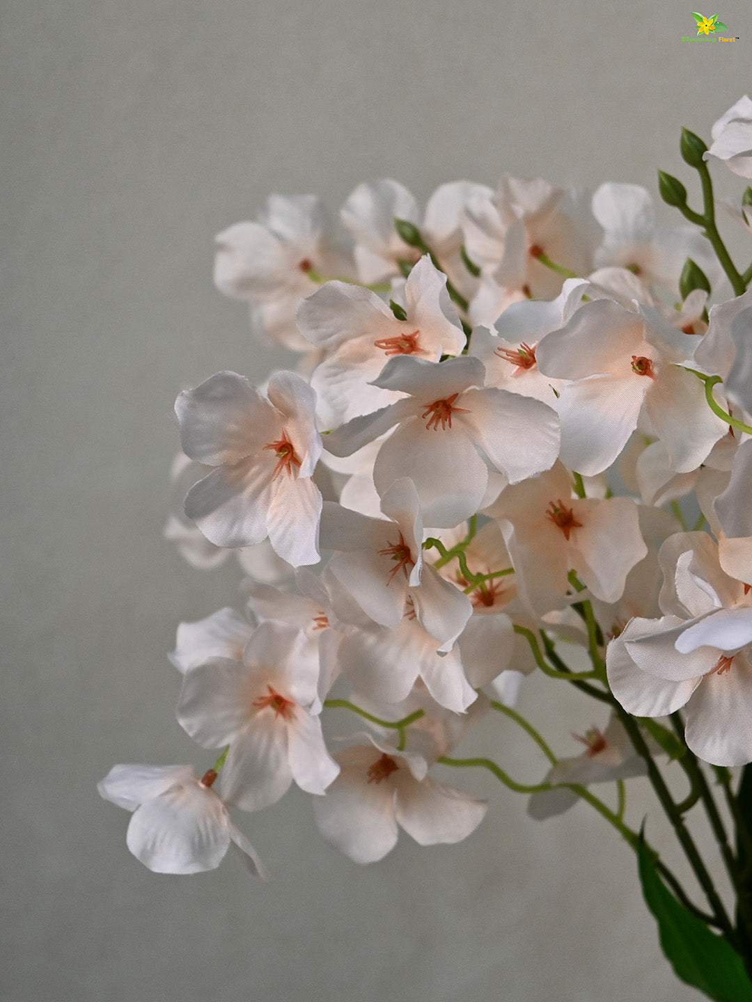 Artificial Dame's Rocket Flowers Bunch - Off White