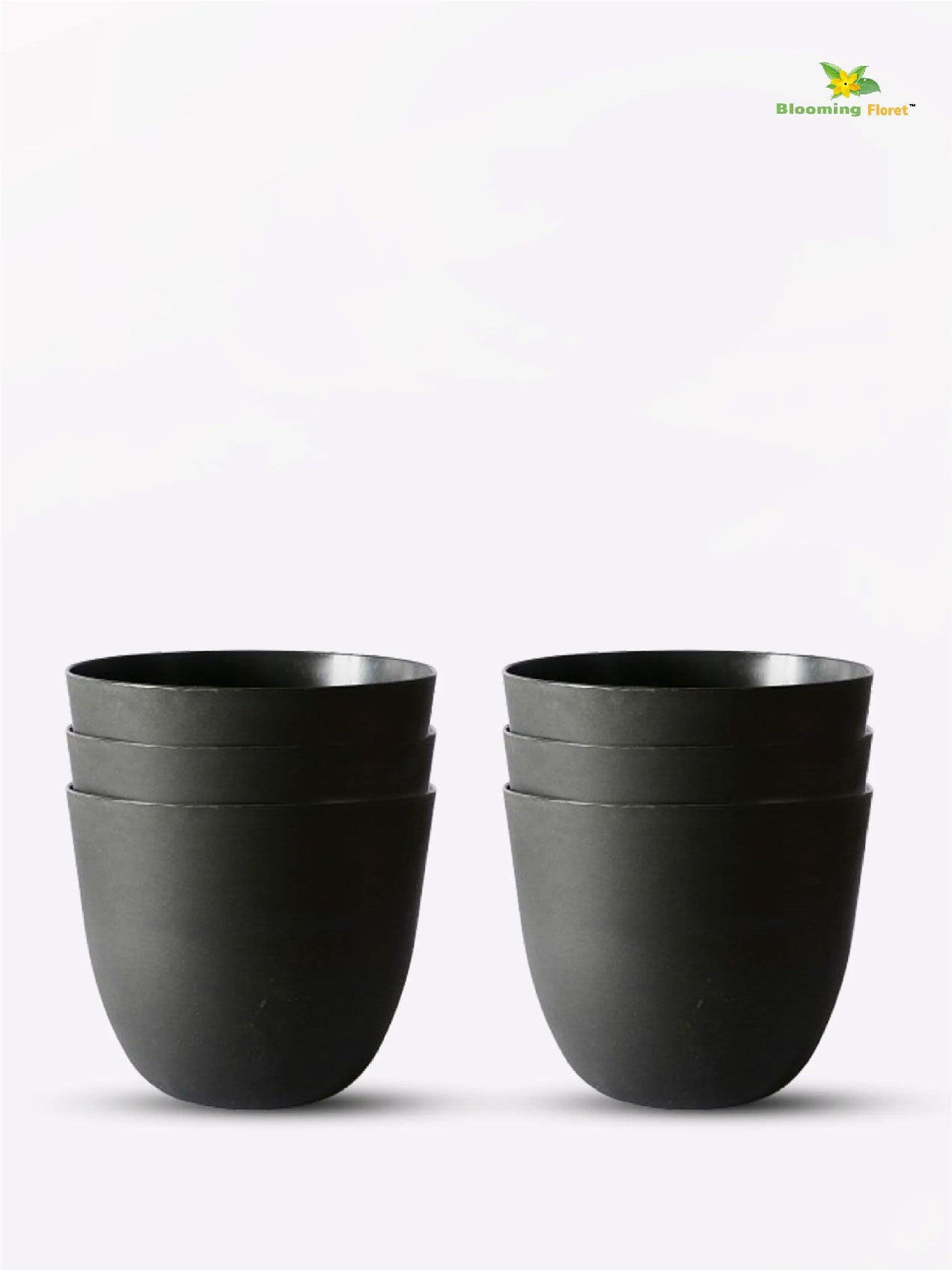 Black Round Planter