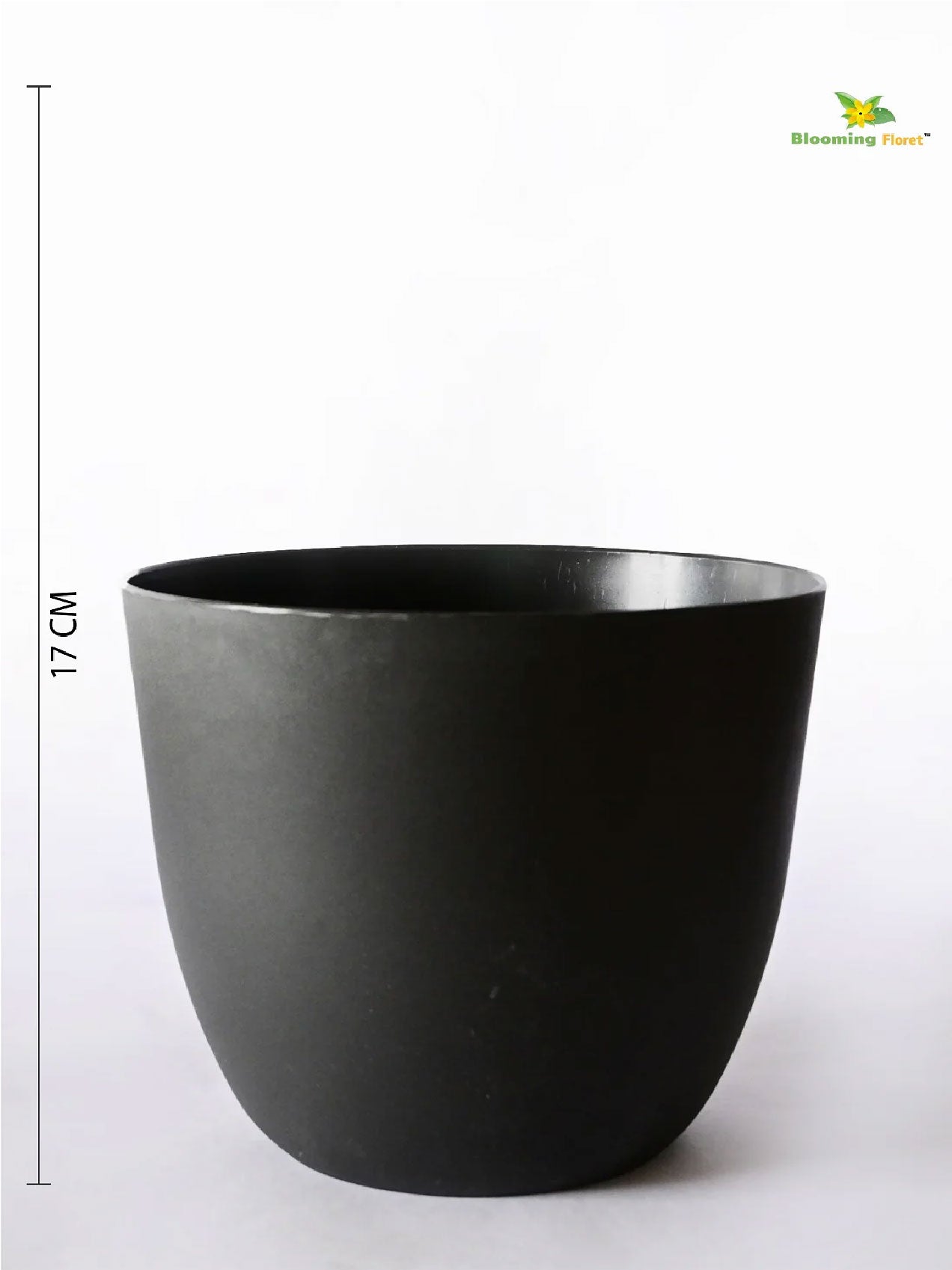 Black Round Planter