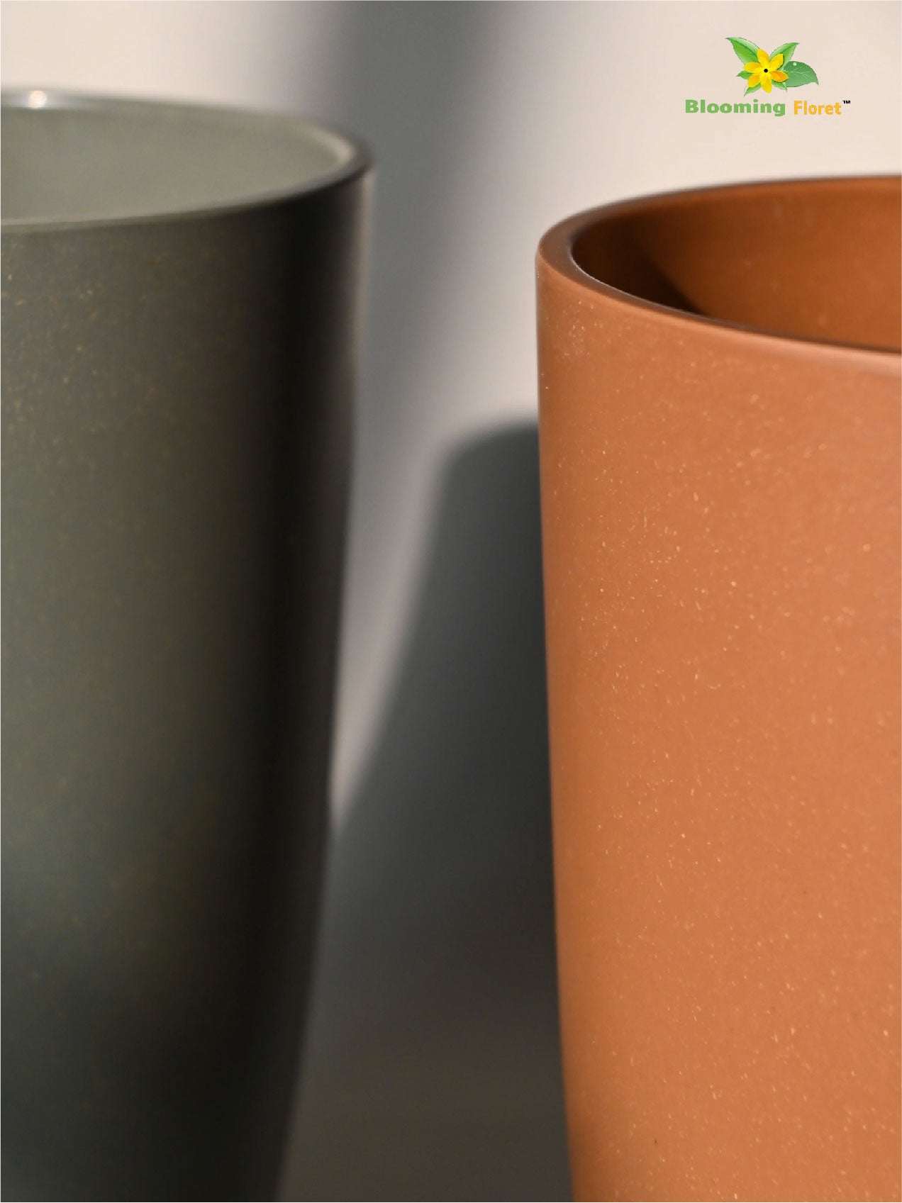 Exquisite Melamine Planters — Pair of 2