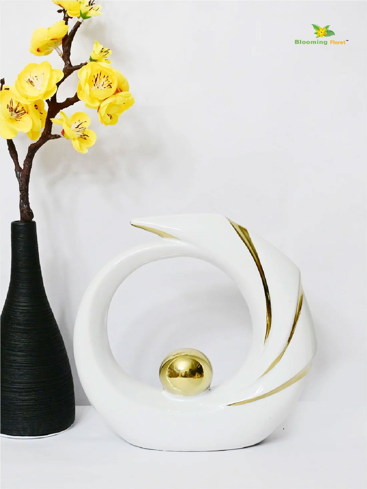 Modern Abstract Art Ceramic Statue