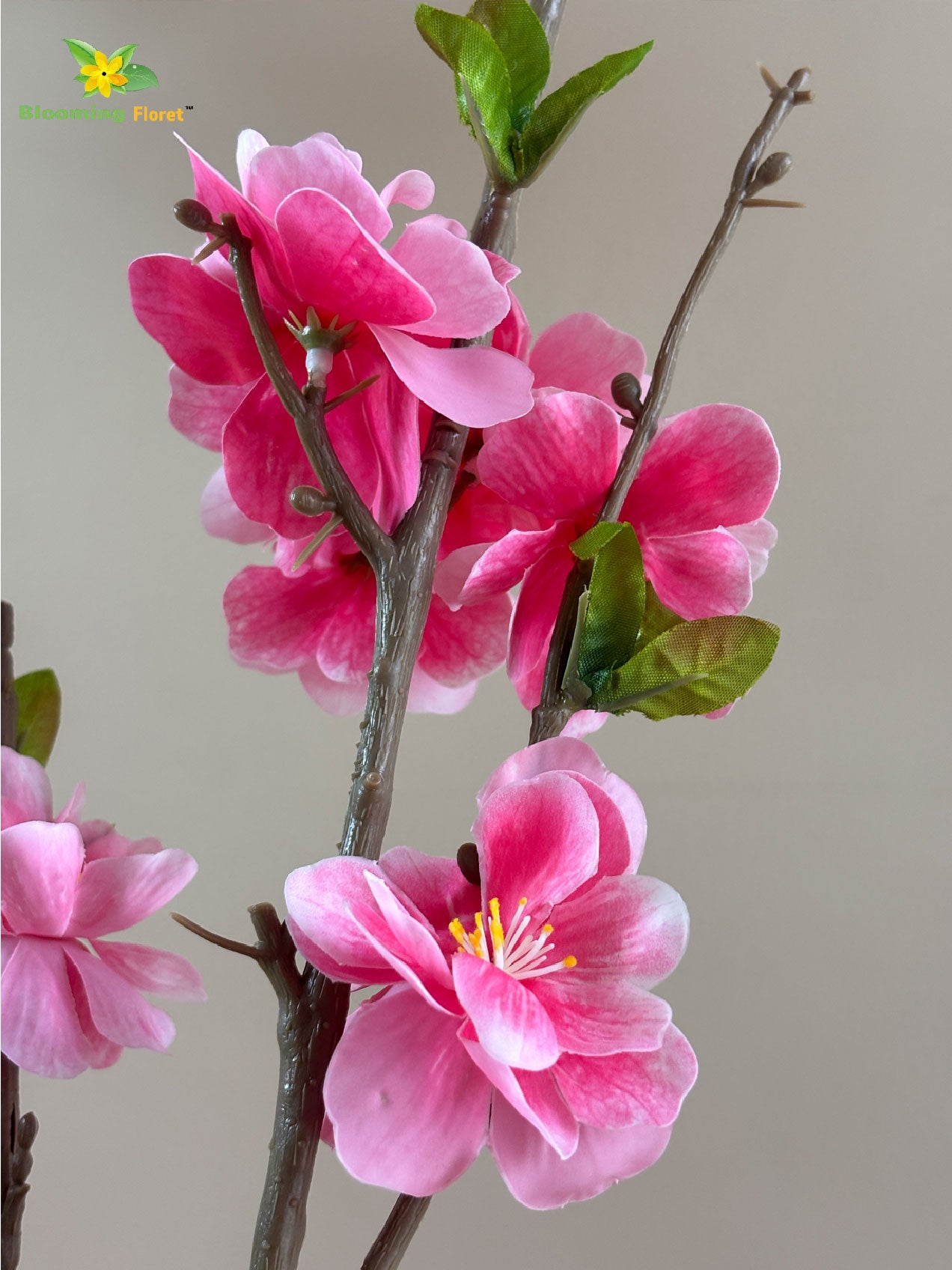Cherry Blossom Flower Stick - Dark Pink