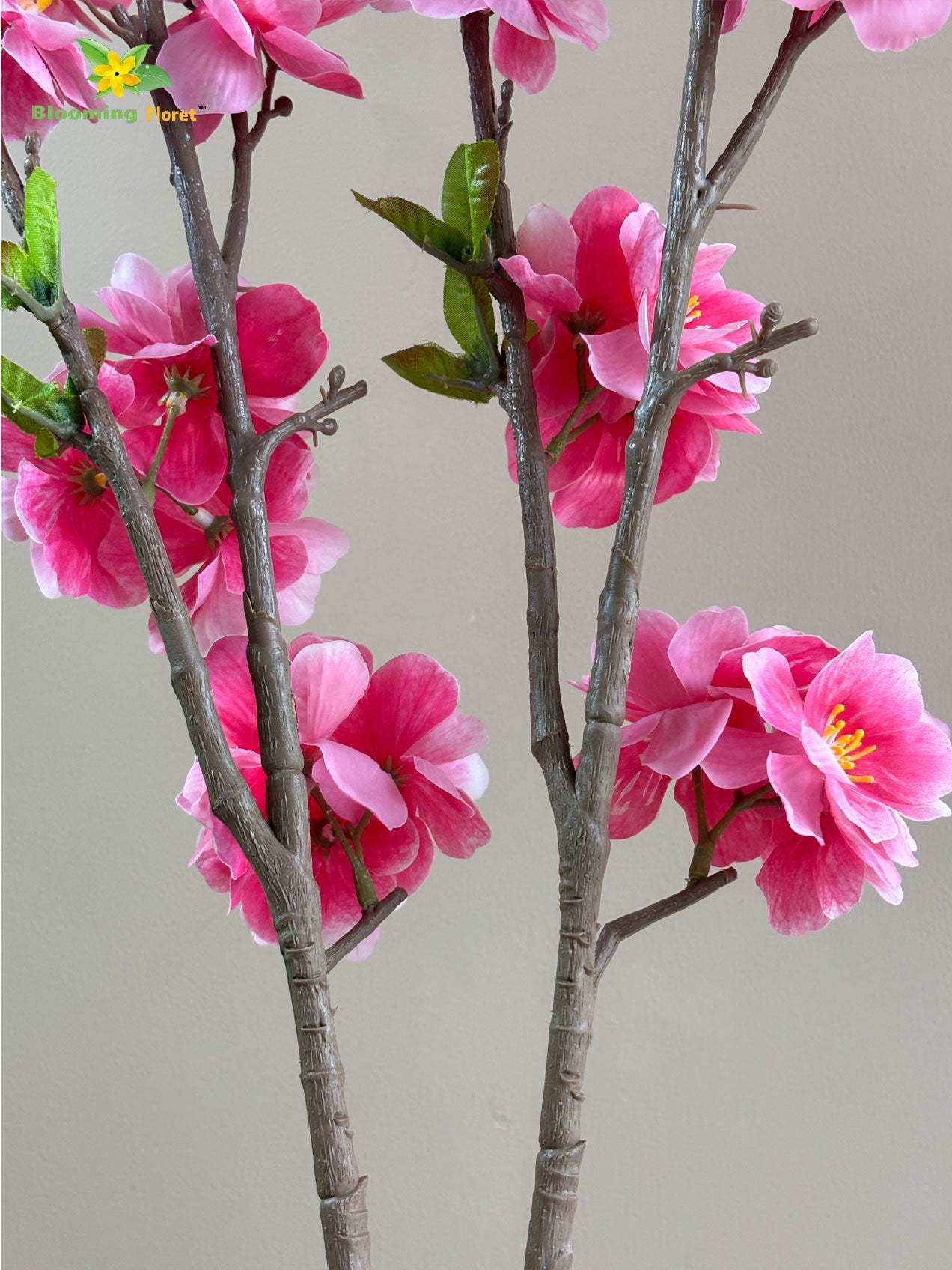 Cherry Blossom Flower Stick - Dark Pink