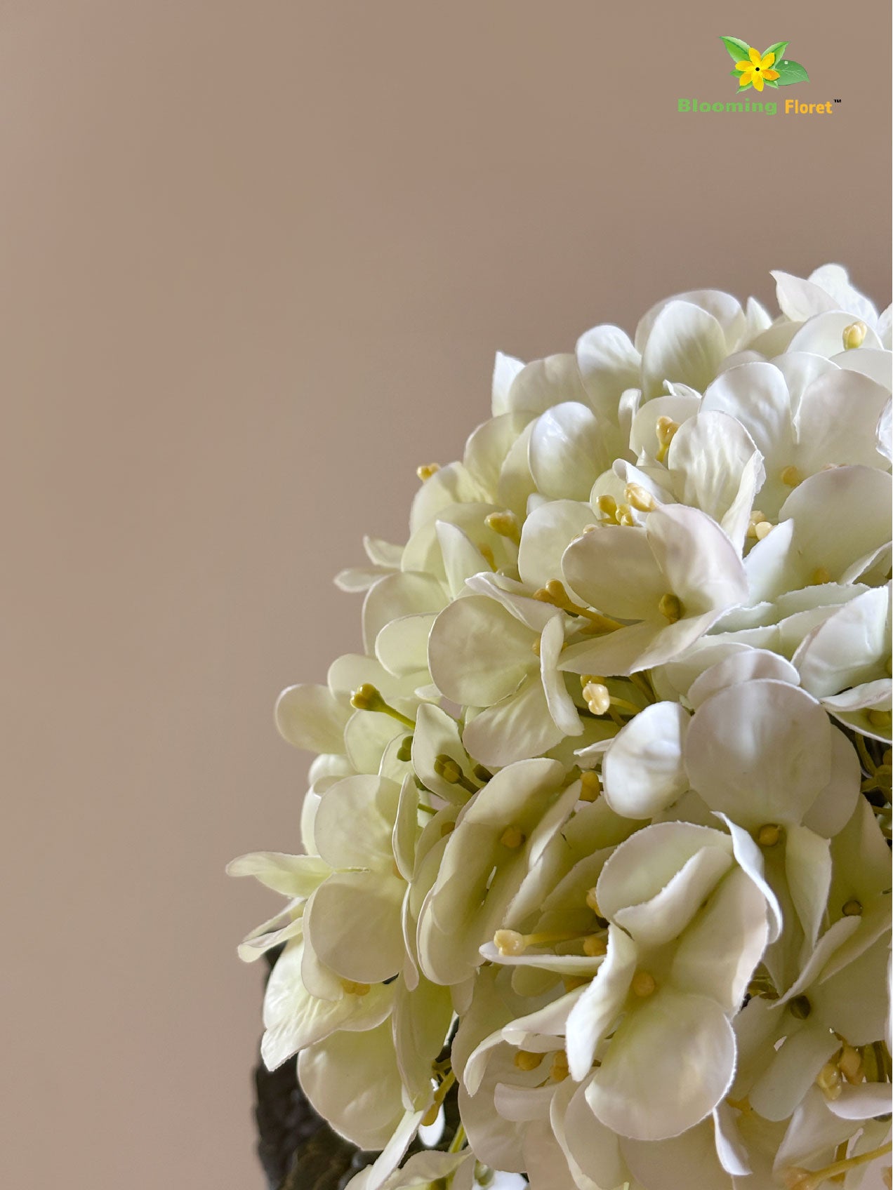 Hydrangea Flower Stick - White