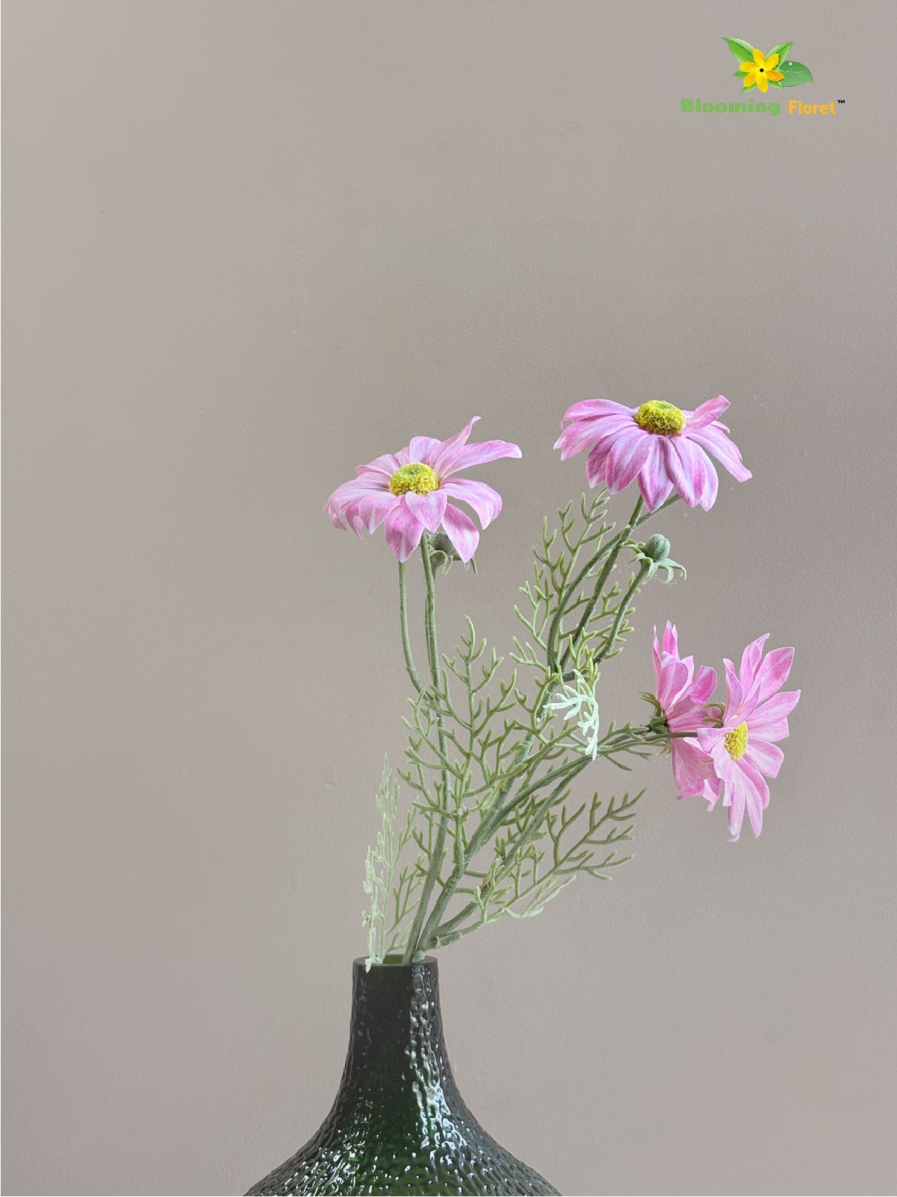Faux Gerbera Flower Stick - Pink