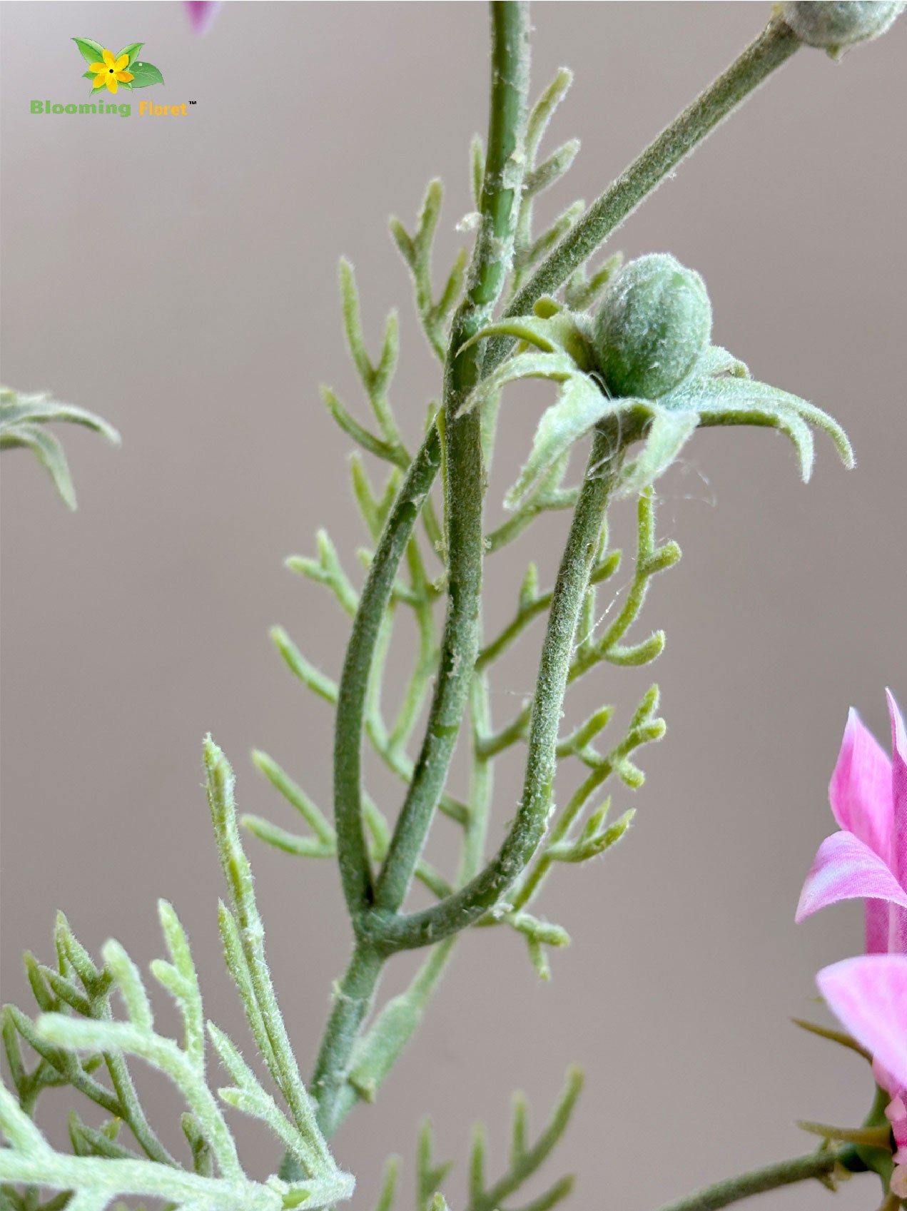 Faux Gerbera Flower Stick - Pink