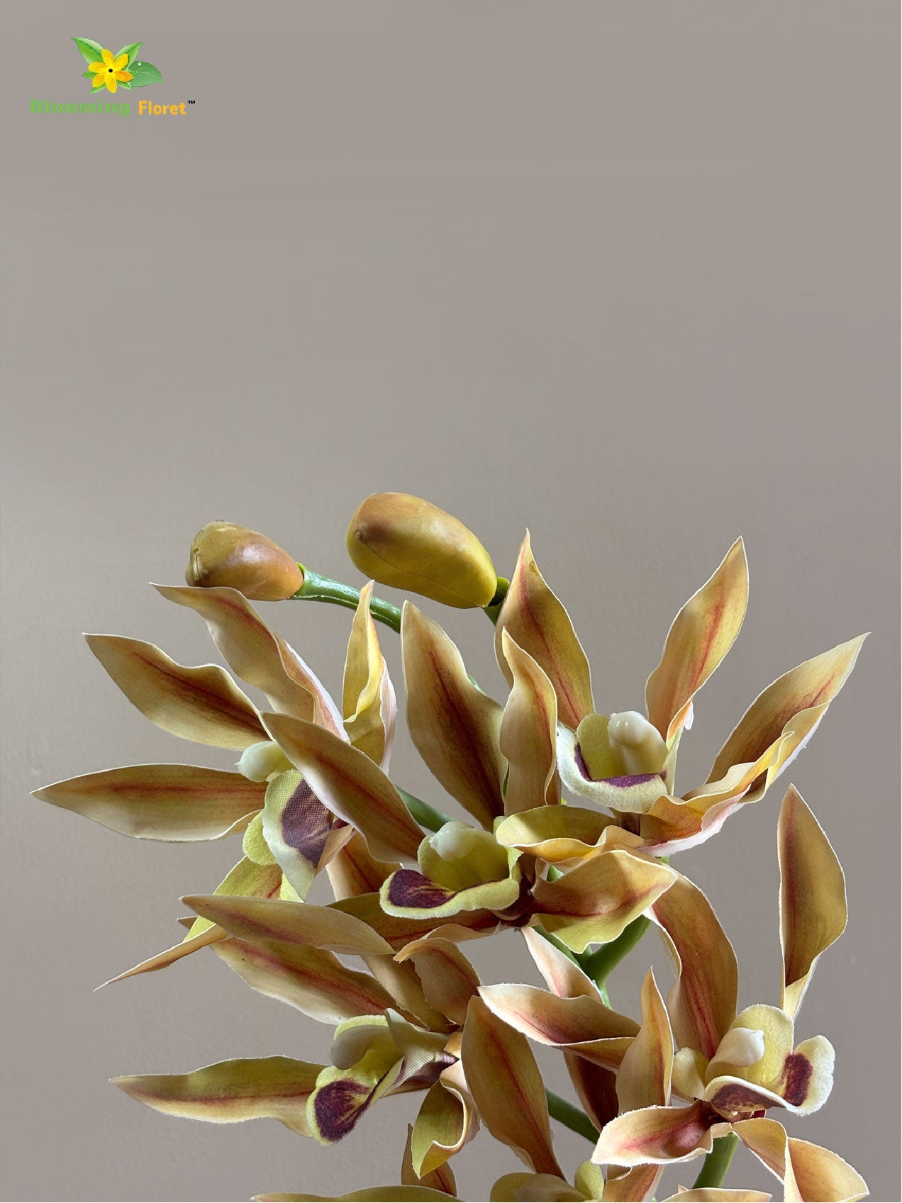 Orchid Flower Stick - Yellow, Red