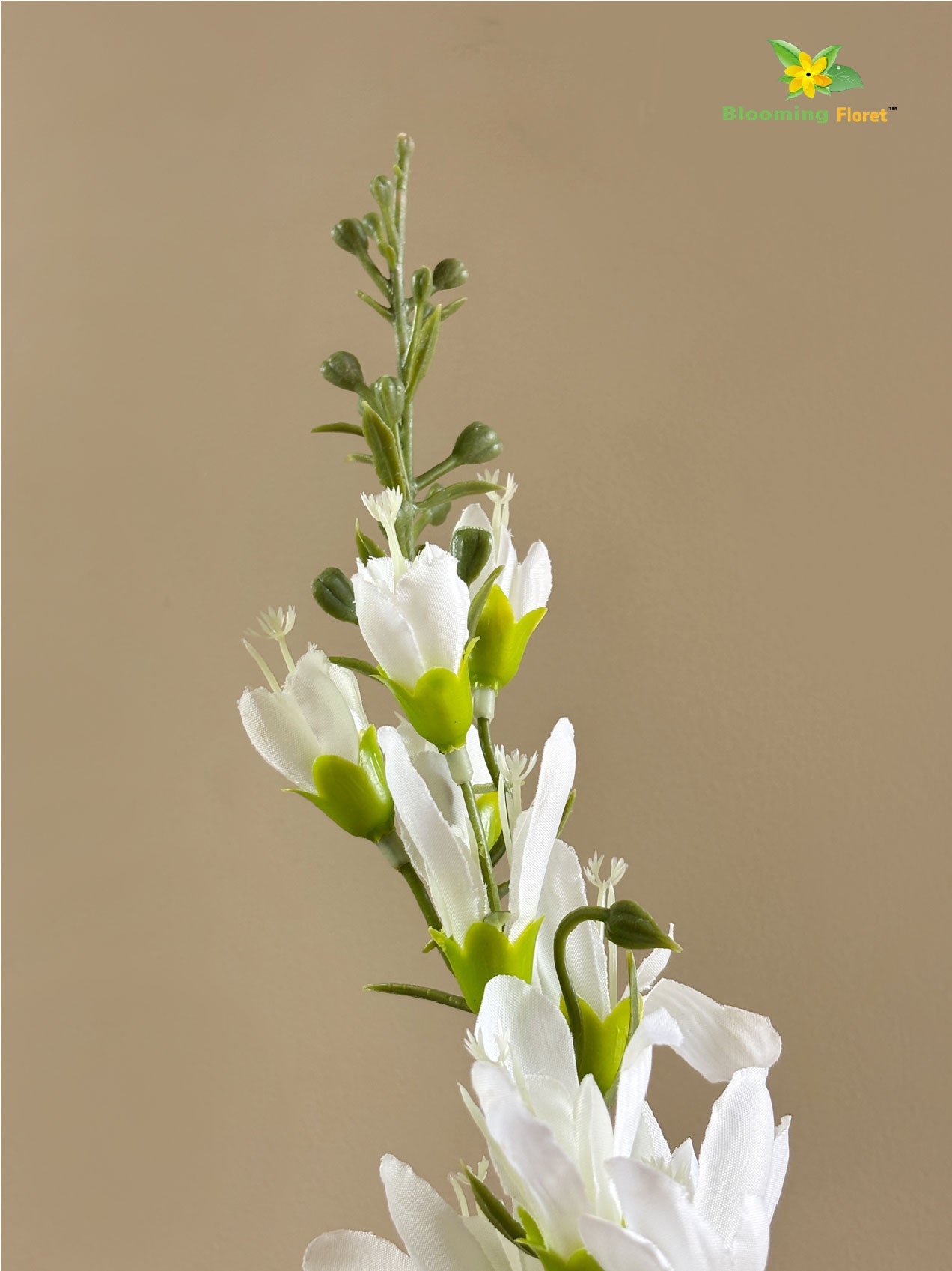 Artificial Orchid Flower Stick - White