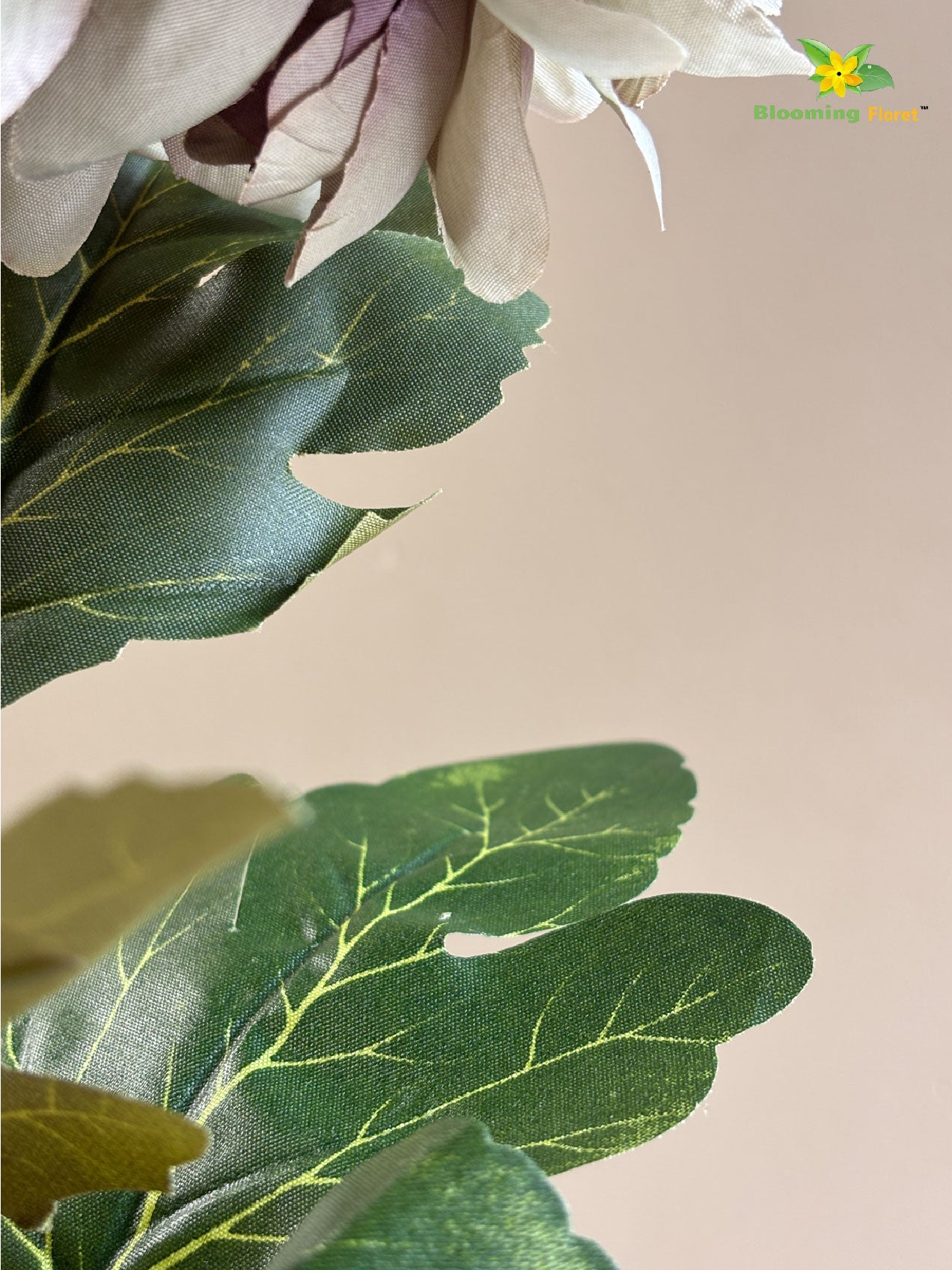 Luxe Artificial Peony Stick - Grey, Green