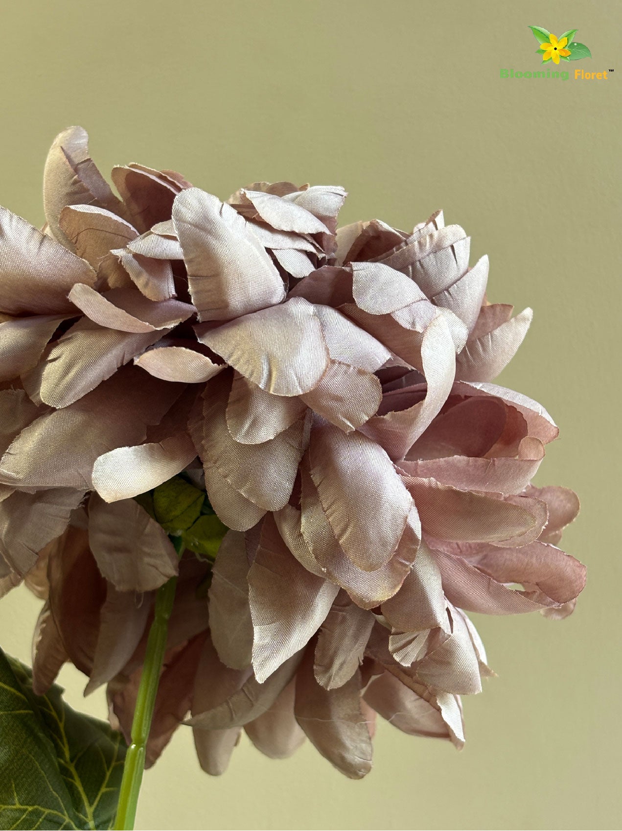 Luxe Artificial Peony Stick - Brown