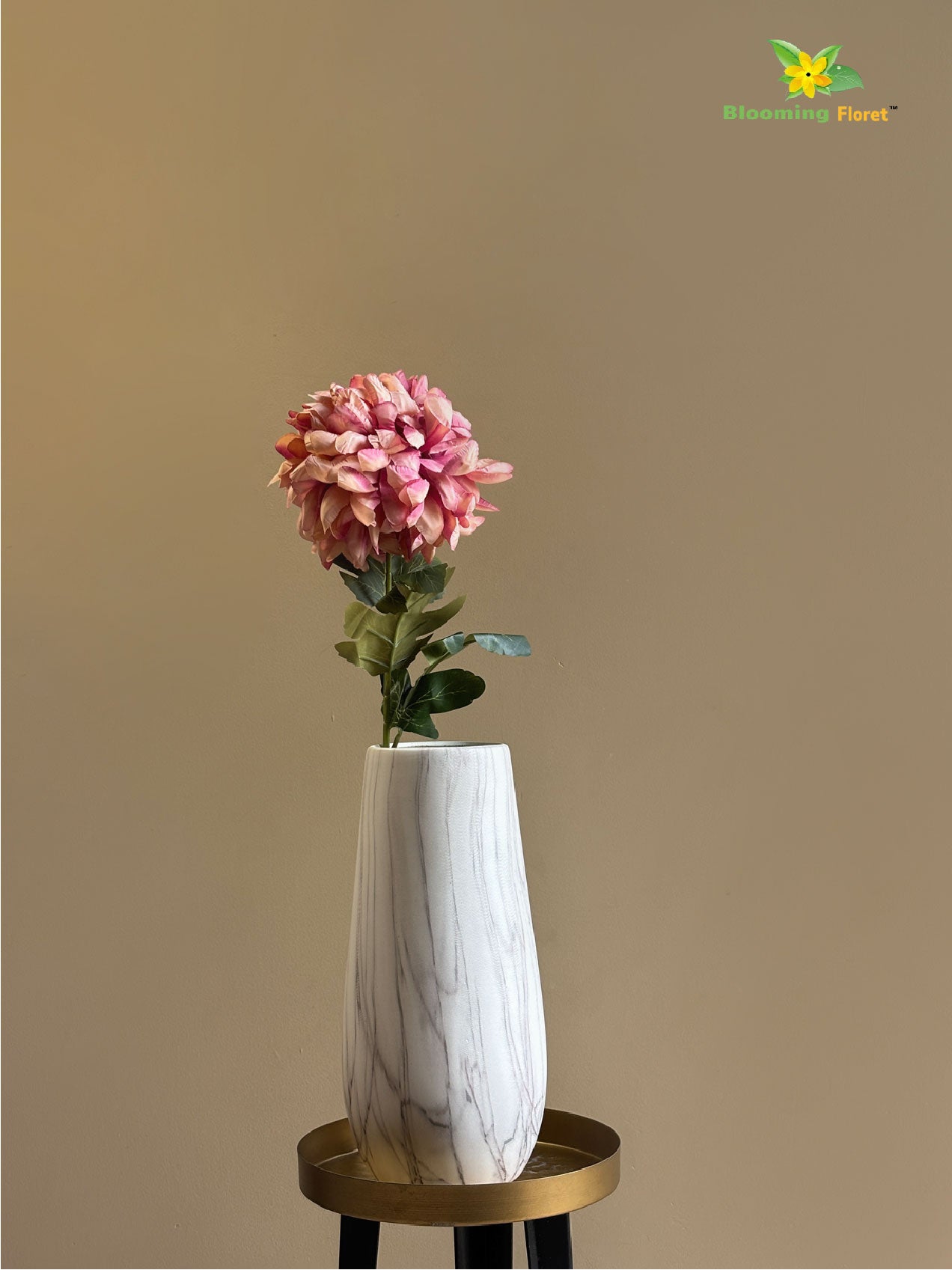 Luxe Artificial Peony Stick - Pink