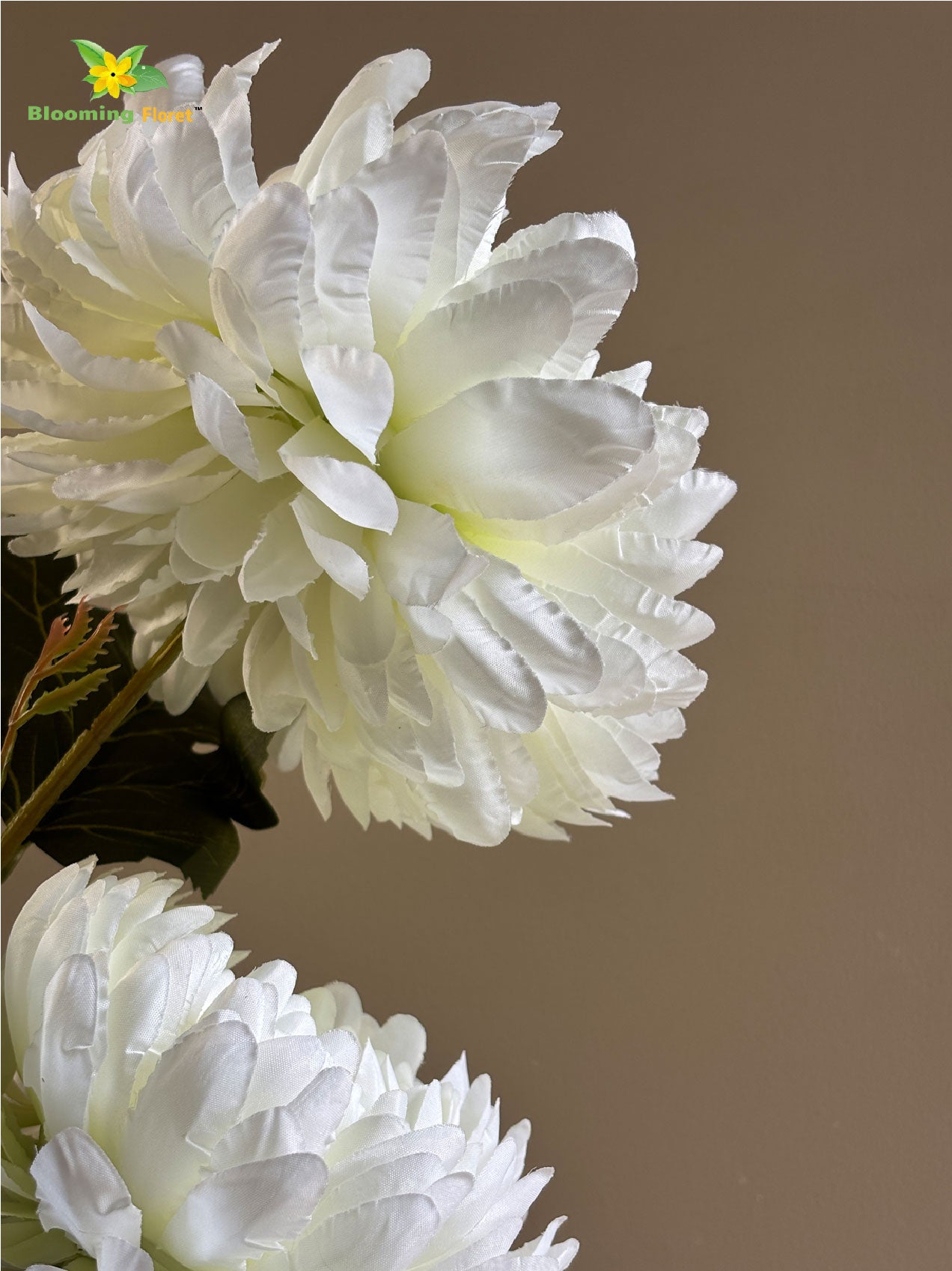 Luxe Artificial Peony Stick - White