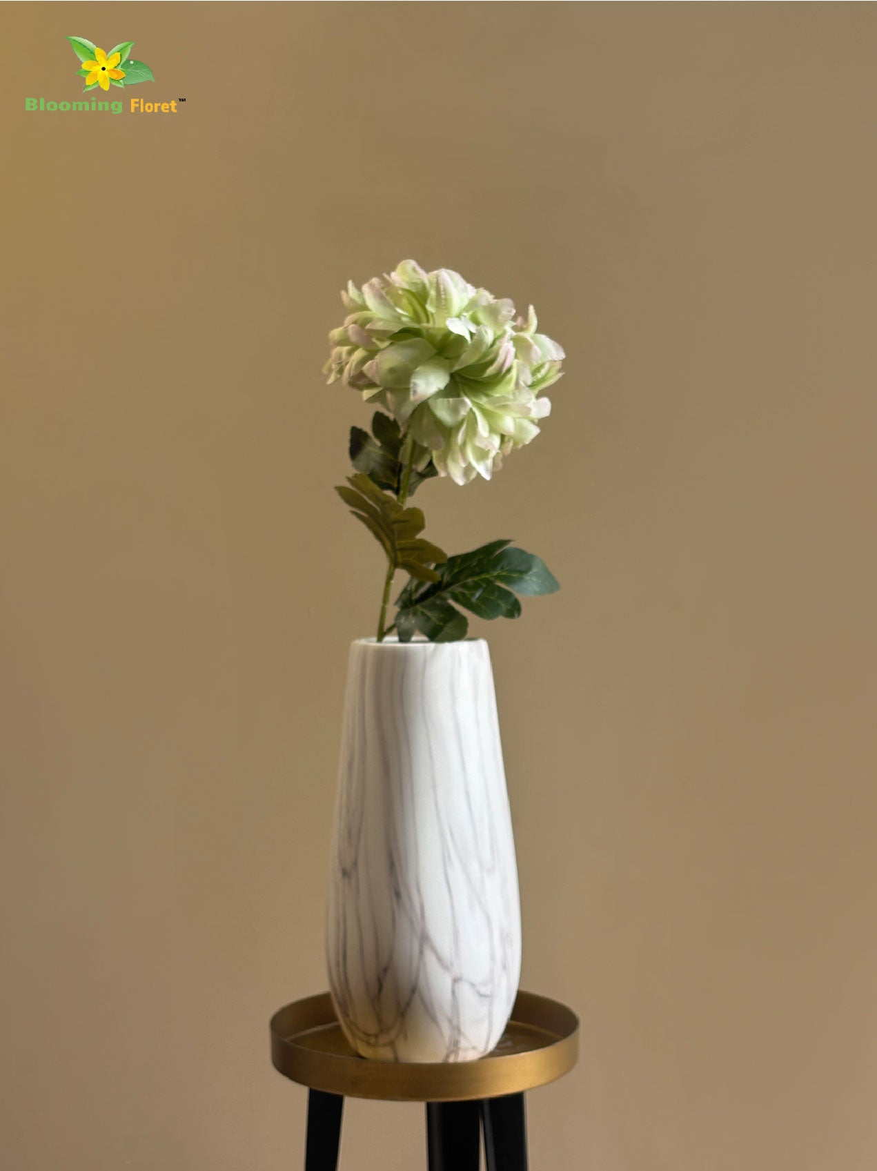 Luxe Artificial Peony Stick - Green