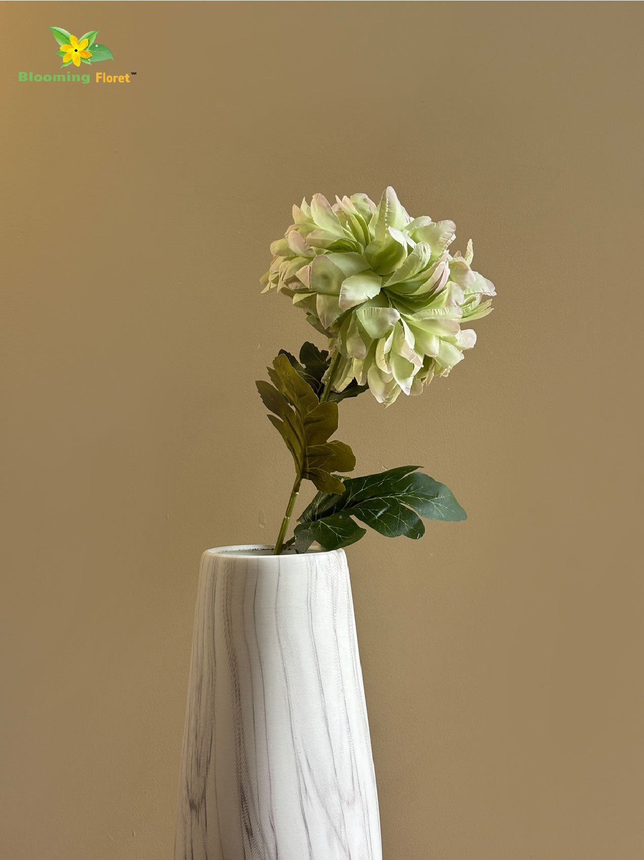 Luxe Artificial Peony Stick - Green