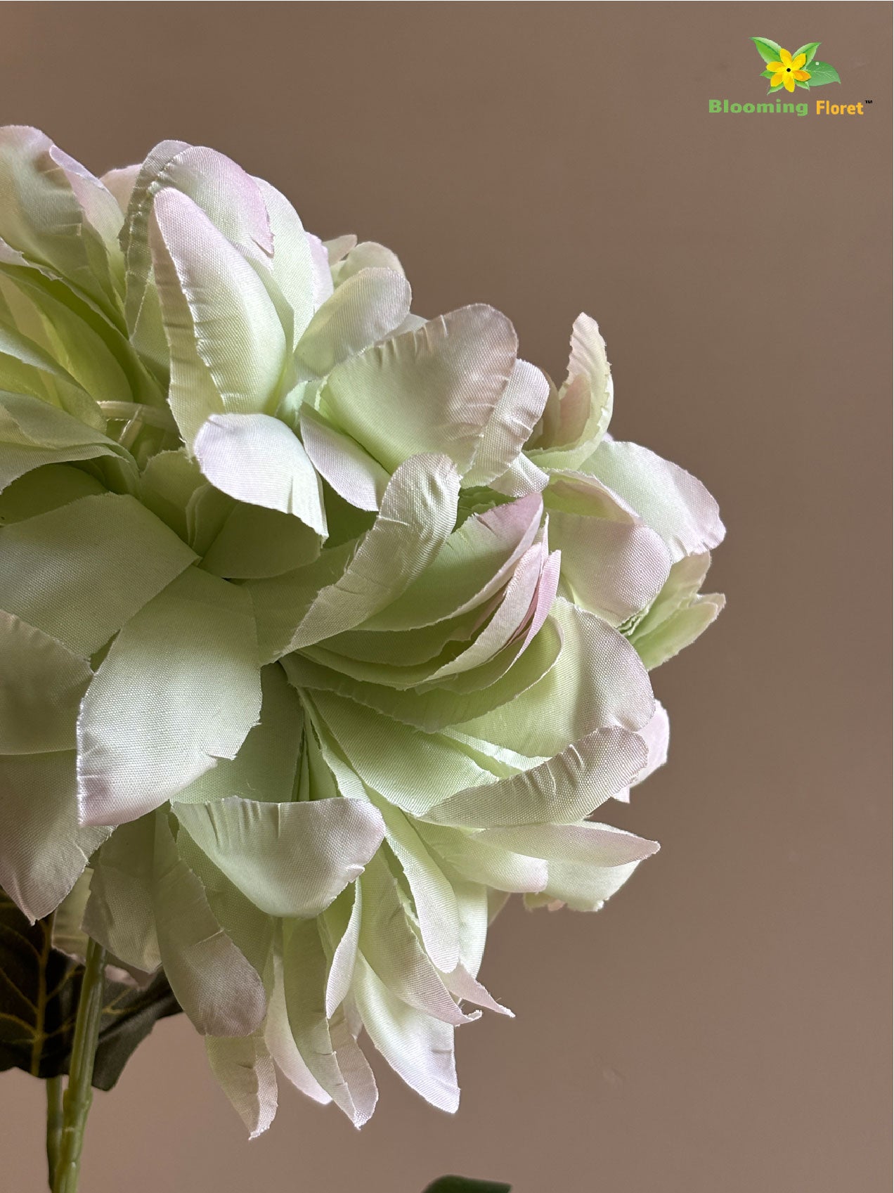 Luxe Artificial Peony Stick - Green