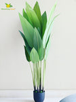 Artificial Bird of Paradise Plant – 119 cm, 15 Leaves with Basic Pot