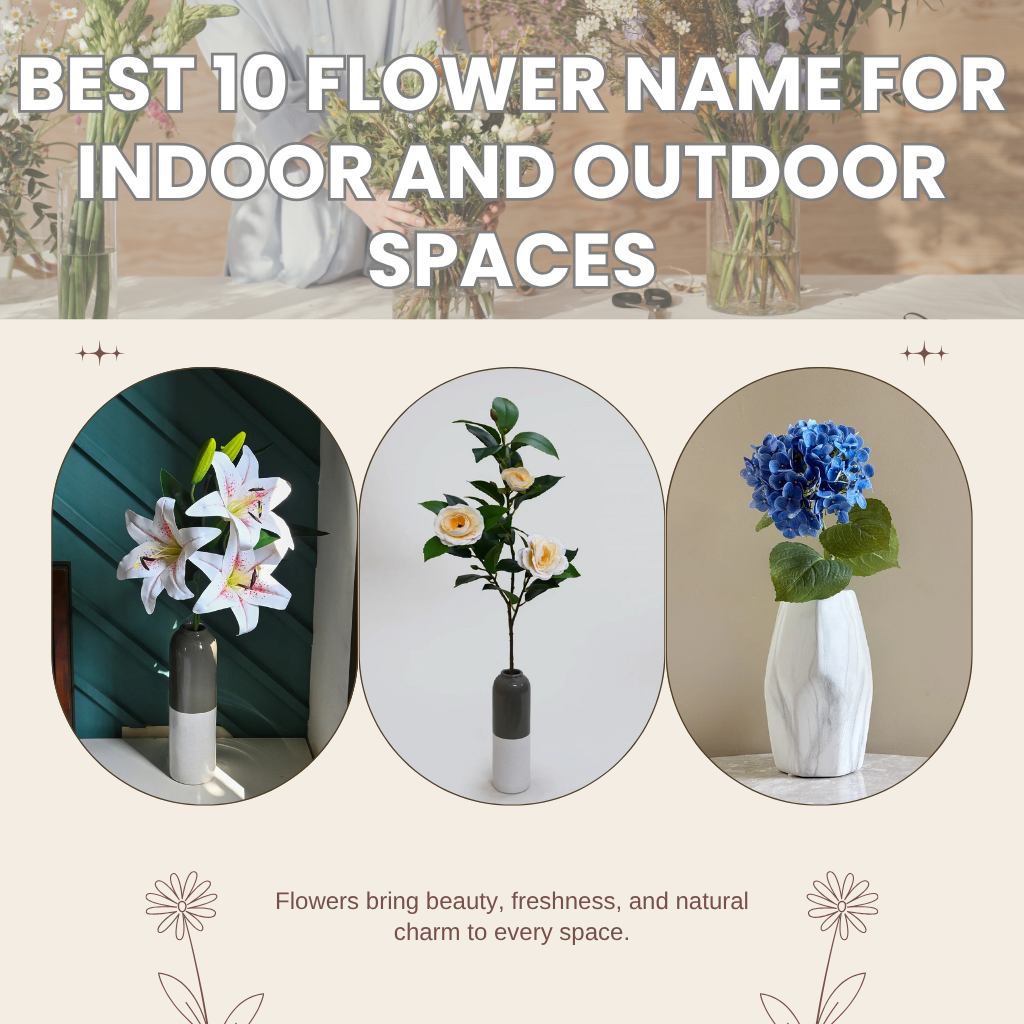Best 10 Flower Name for Indoor and Outdoor Spaces