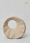 Round Hollow Ceramic Vase - Beige