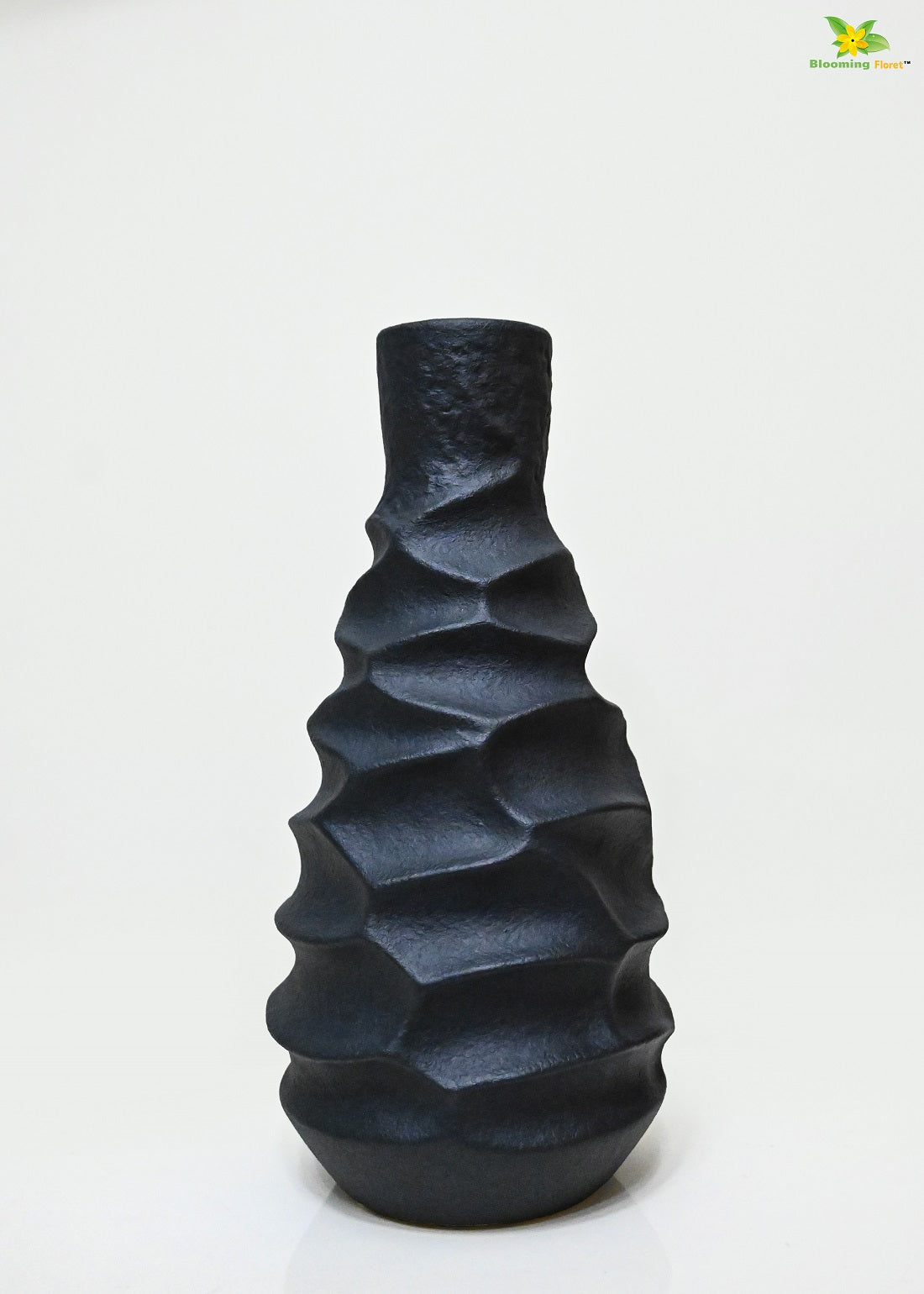 Black Spiral Ceramic Vase