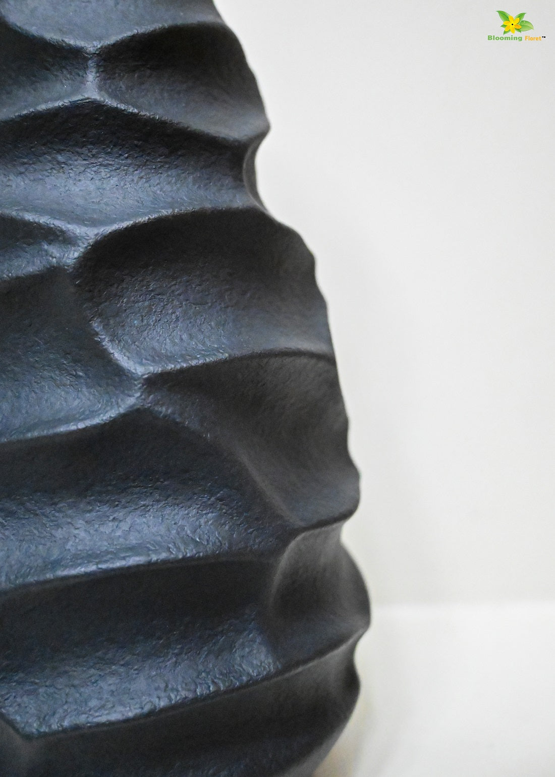 Black Spiral Ceramic Vase