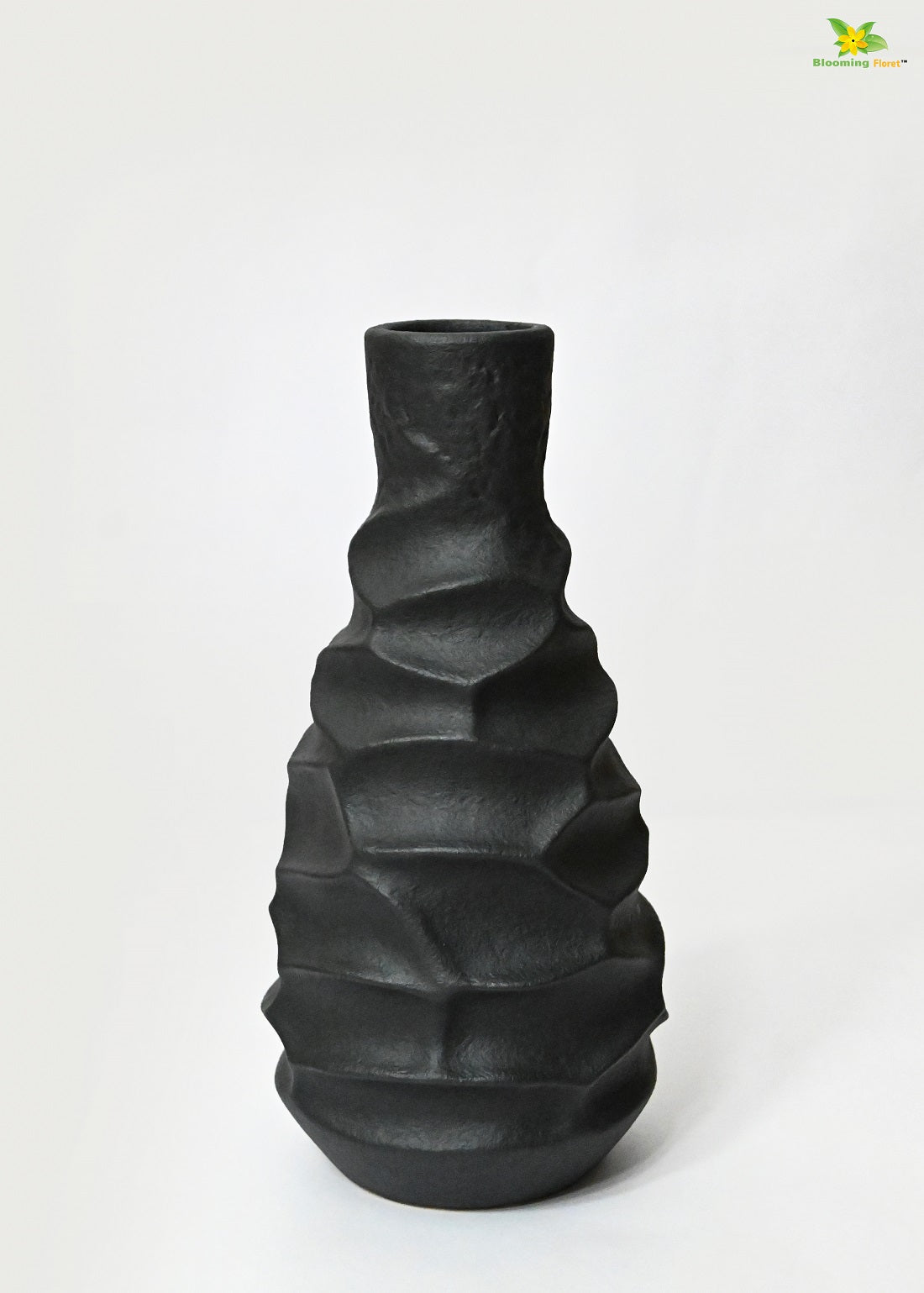 Black Spiral Ceramic Vase