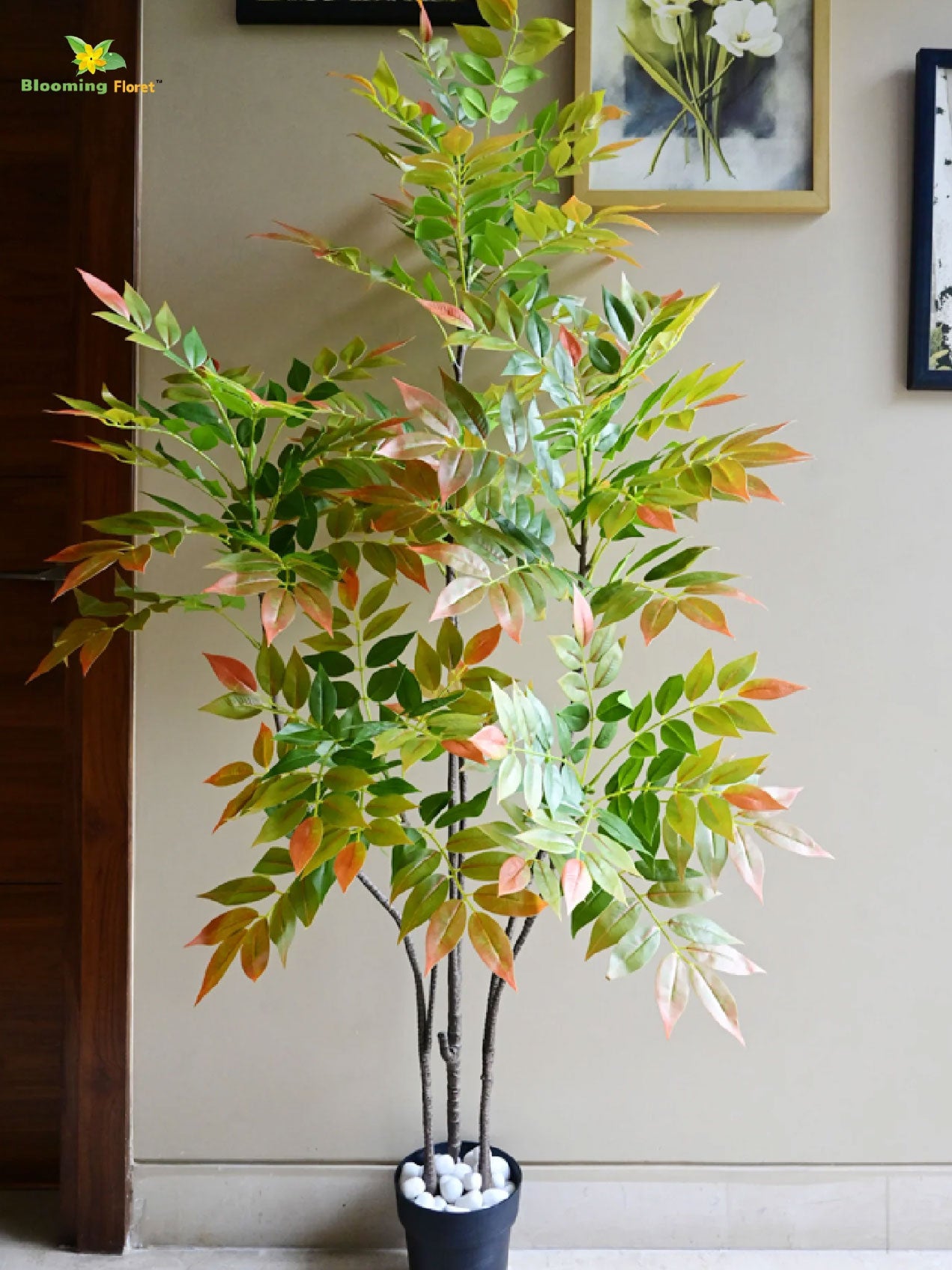 Minimalistic Faux Autumn Sumac Tree - 160 cm