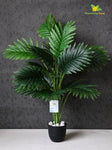 Artificial Areca Palm Plant – 82 cm, 18 Leaves, with Basic Pot
