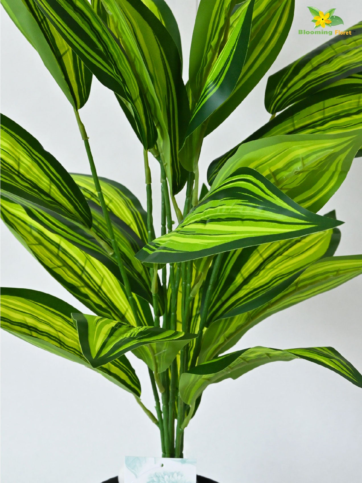 Artificial Cast-Iron Plant | 74 cm | 26 Leaves | With Basic Pot