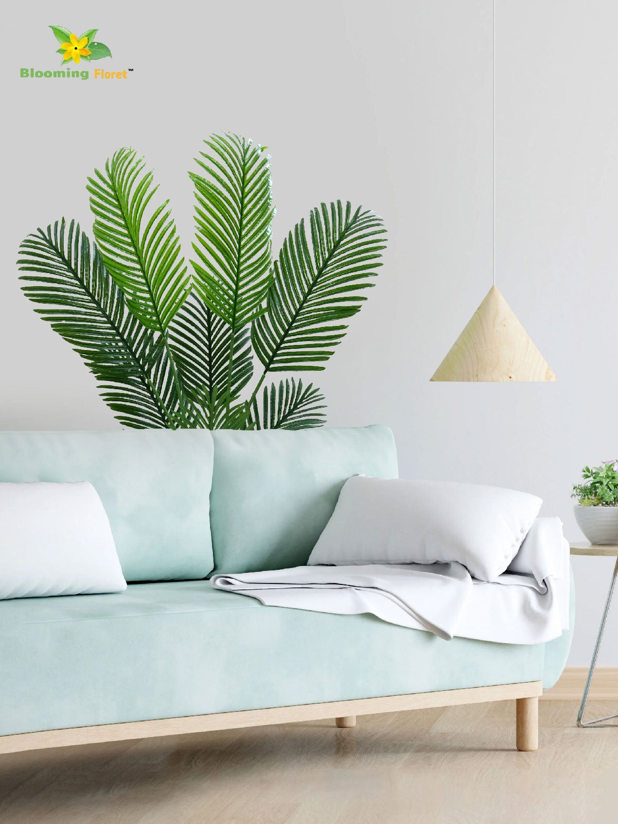 Artificial Areca Palm Plant – 140 cm, 8 Big Leaves, with Basic Pot