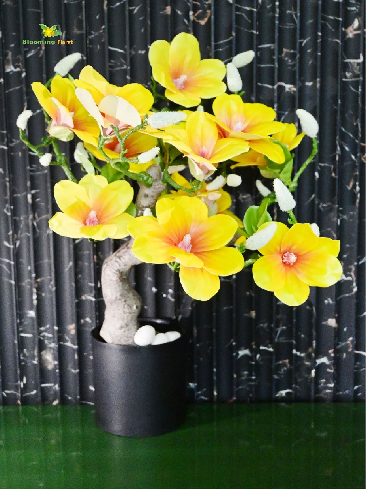 Mini Magnolia Flower Tree | Yellow | 52 cm