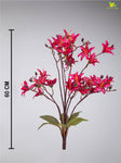 Artificial Cymbidium Orchid Bunch Flower - Dark Red