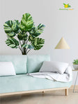 Artificial Monstera Tree Plant – 135 cm, 11 Leaves, Green Mix, with Basic Pot