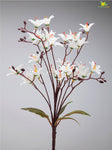 Artificial Cymbidium Orchid Bunch Flower - White