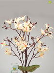 Artificial Cymbidium Orchid Bunch Flower - Off White
