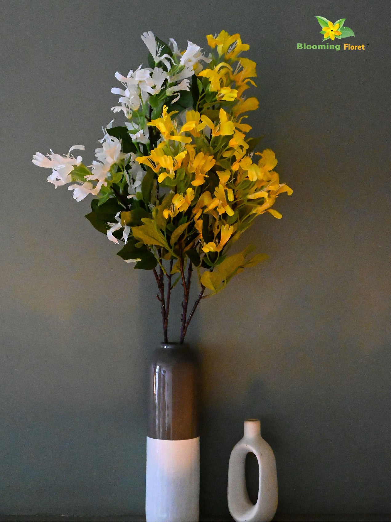 Japanese Honeysuckle Flower Bunch - Yellow, White