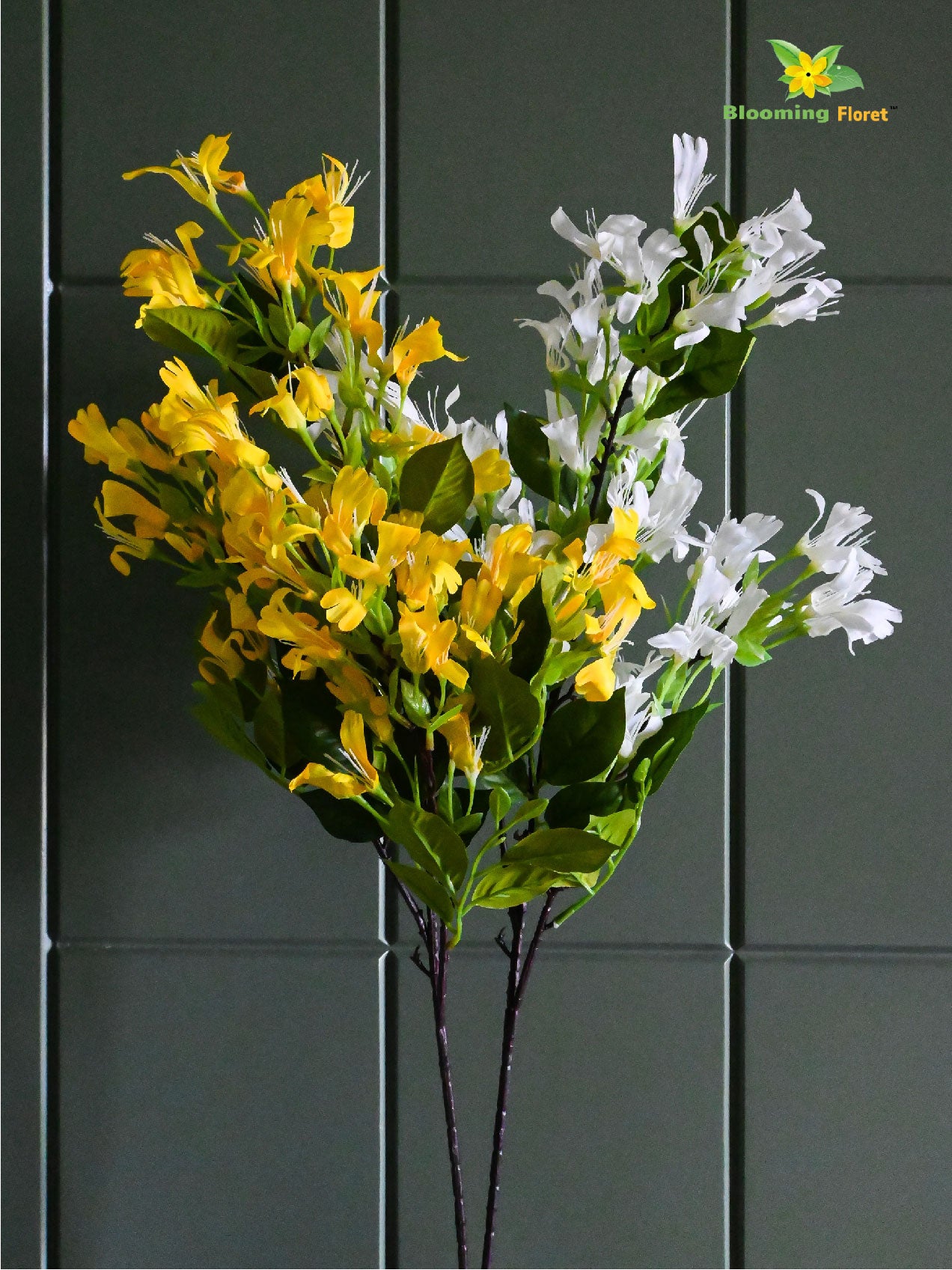 Japanese Honeysuckle Flower Bunch - Yellow, White